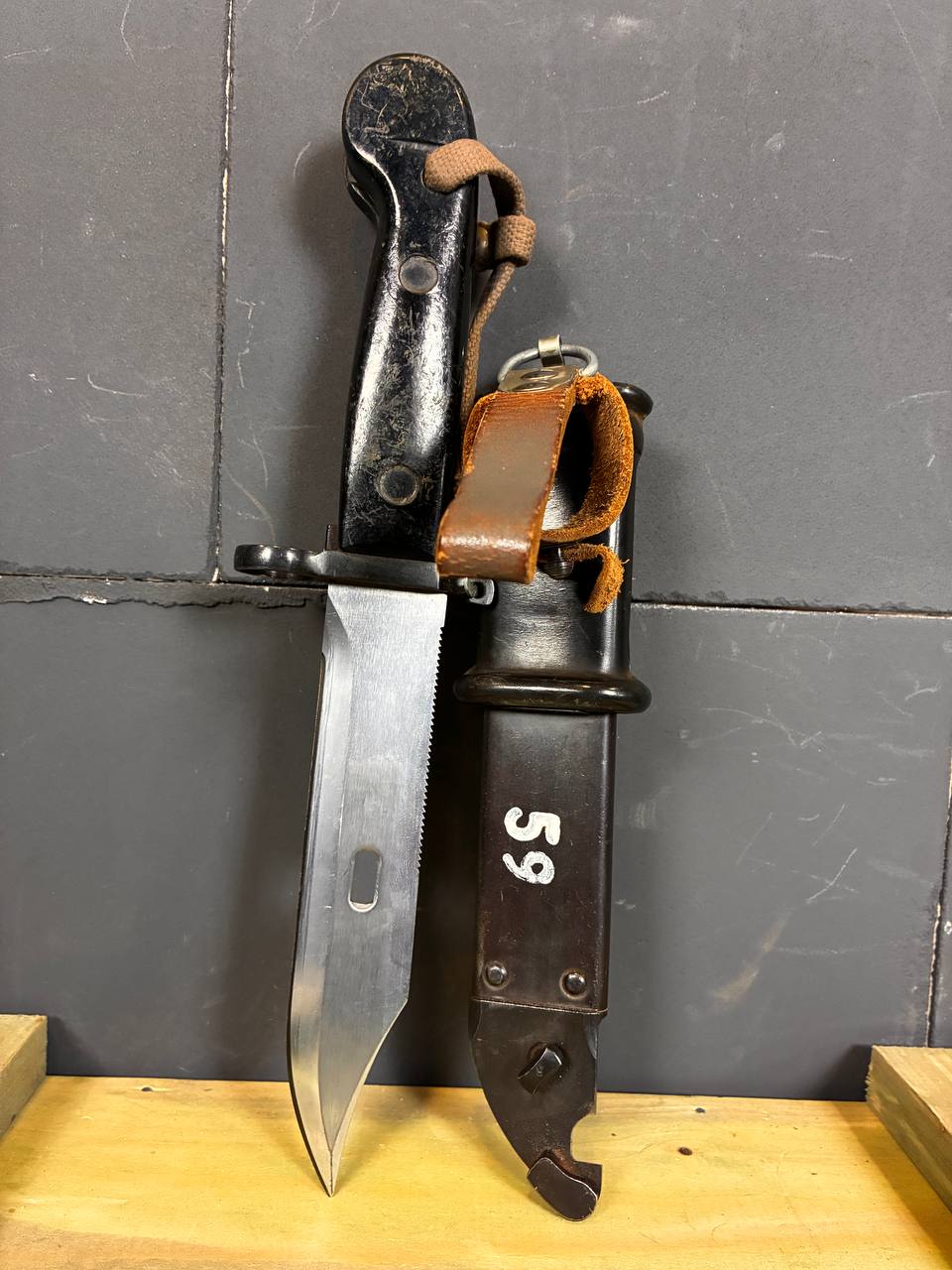 East German Modell 59 AKM / 6X3 Type I Bayonet