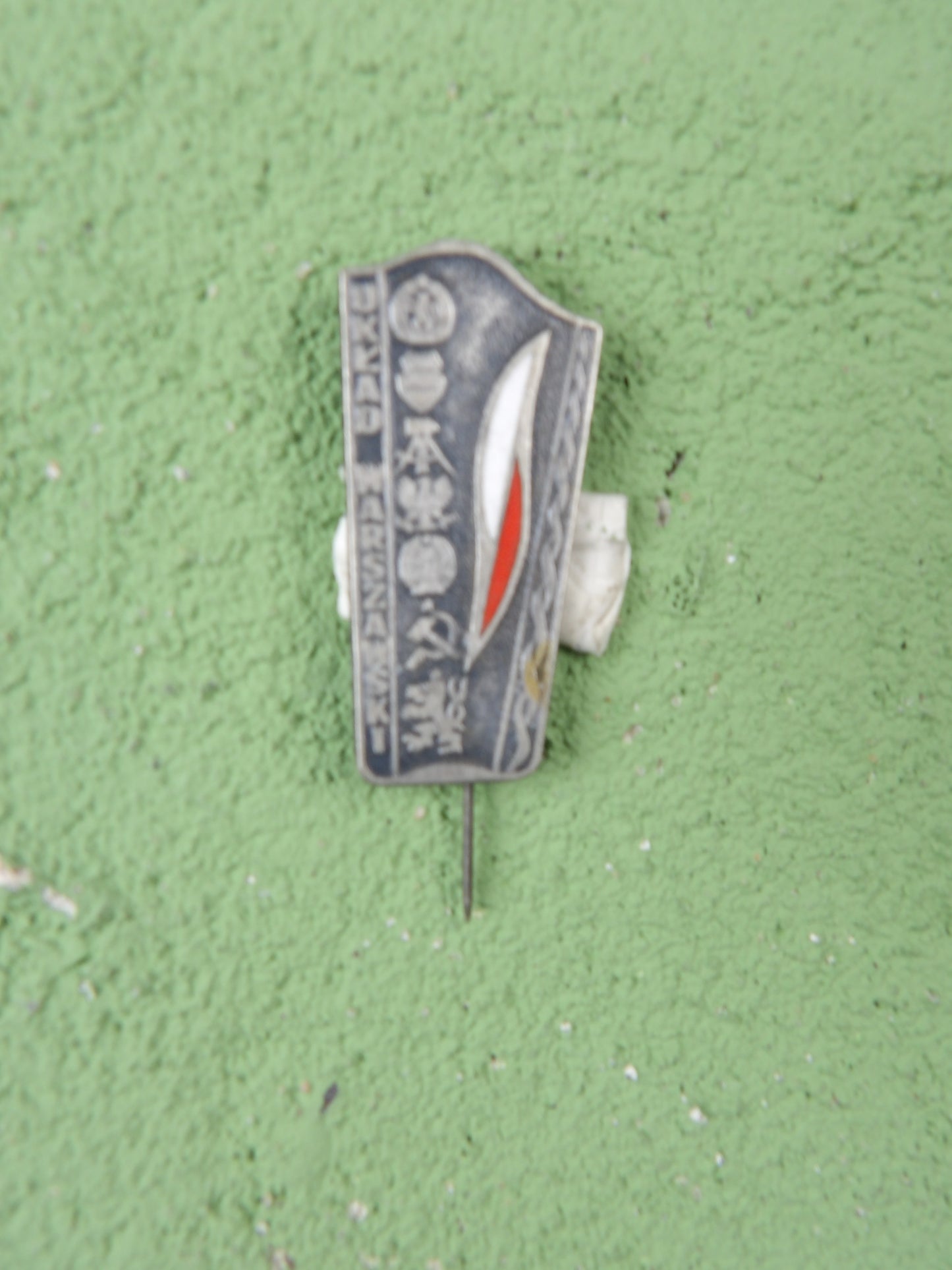 Polish PRL “Days of Education, Book and Press” Pin Communist Warsaw Pact Era Badge