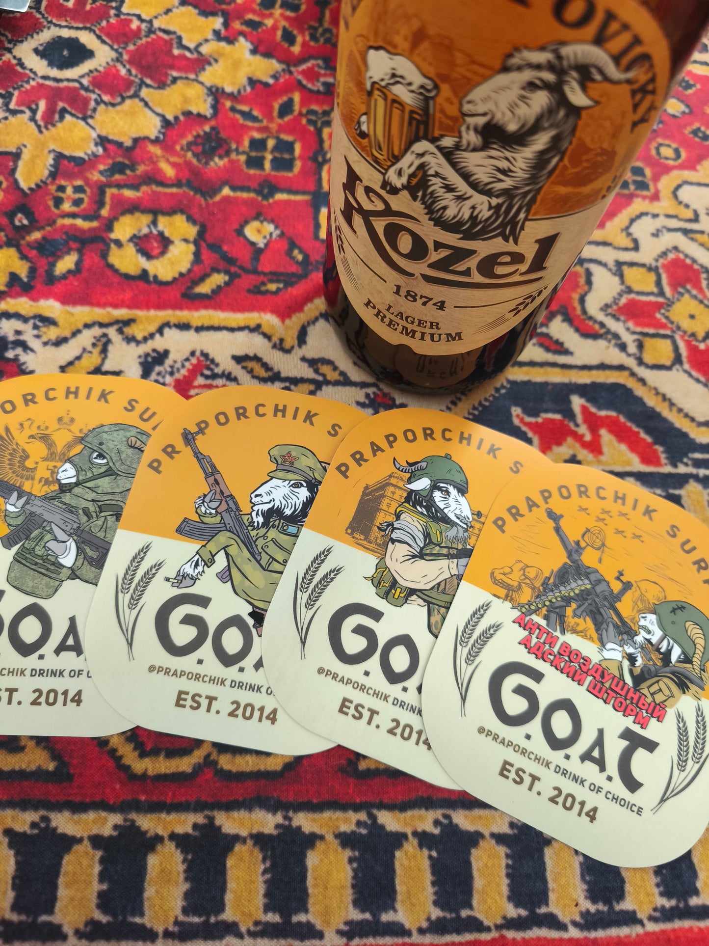 Praporchik GOAT Sticker Set (4 pieces)