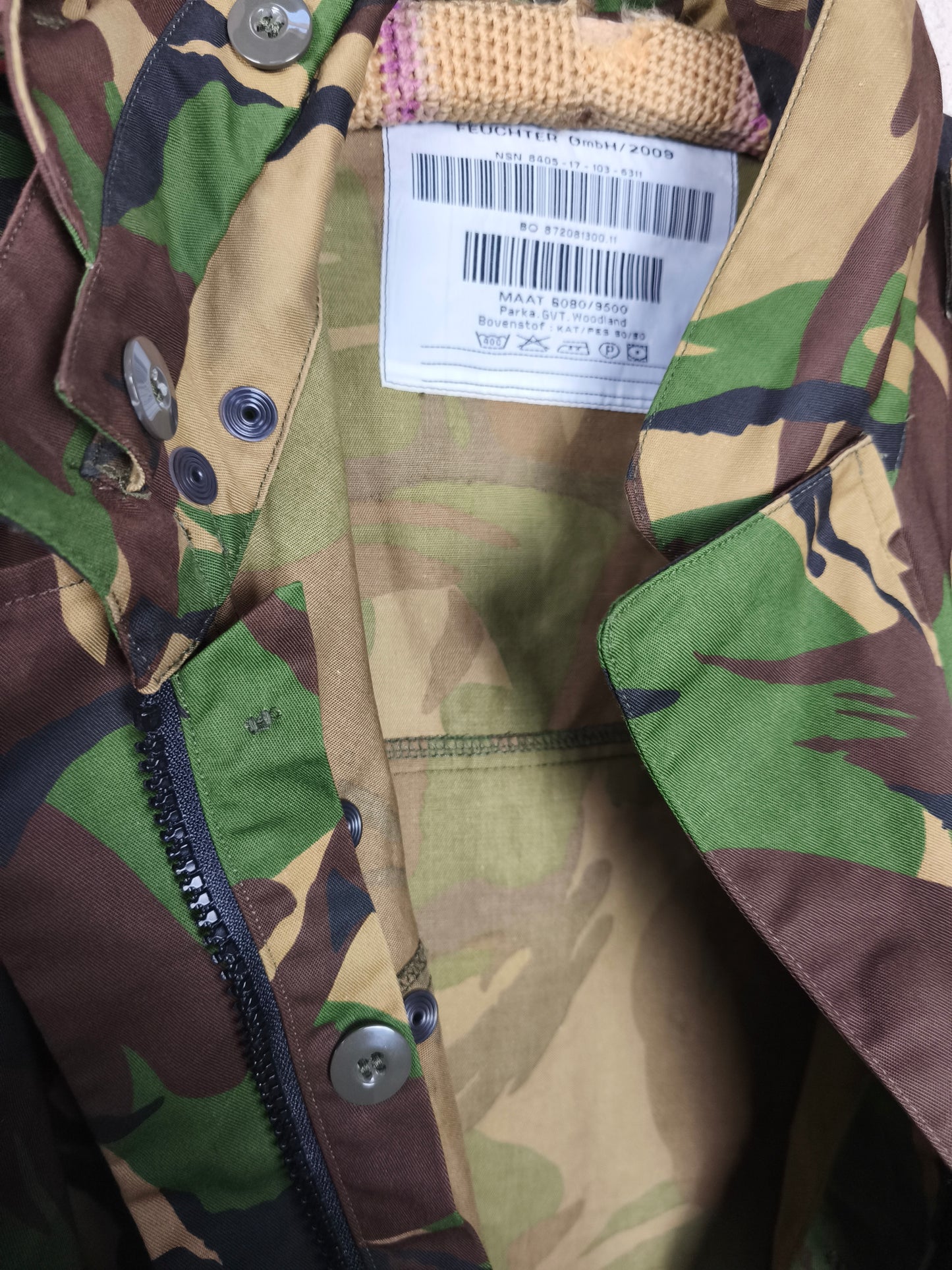 2009 Unissued Dutch DPM Woodland Combat Jacket