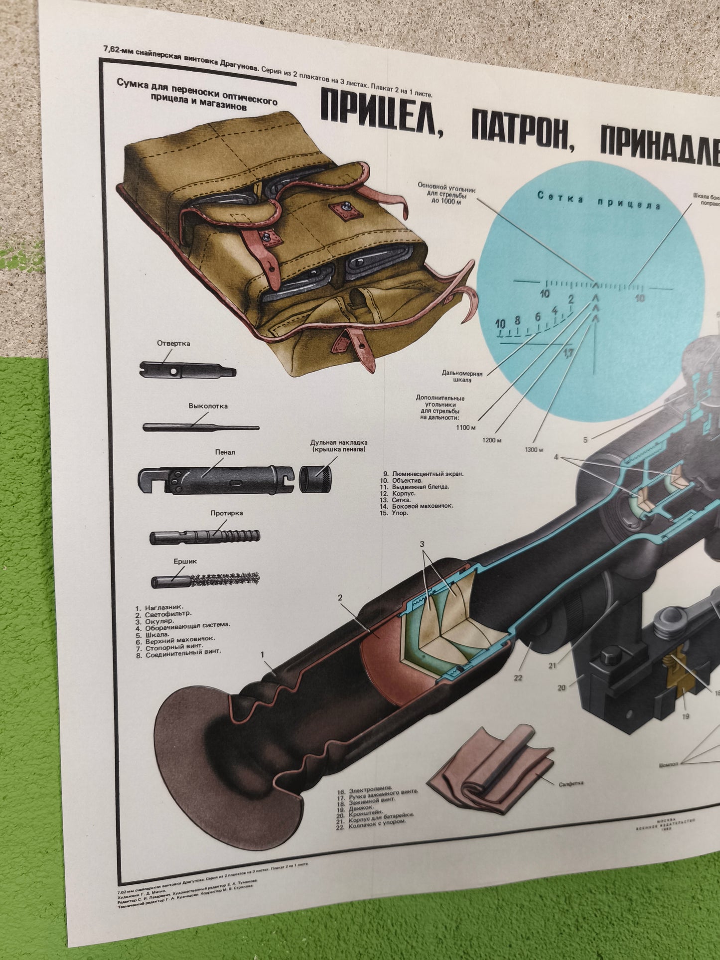 Print: Dragunov SVD Accessoires & Sights A3 / 12 x 16''