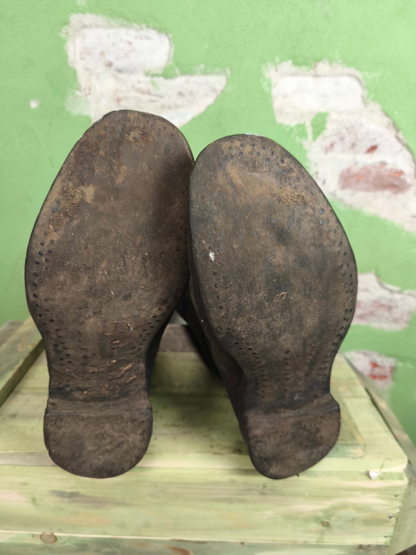 Early Soviet High Leather Boots