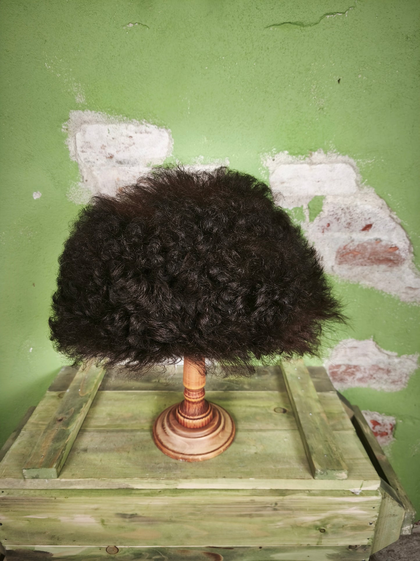 Dagestan Papakha Sheepskin Fur Hat- Brown/Black