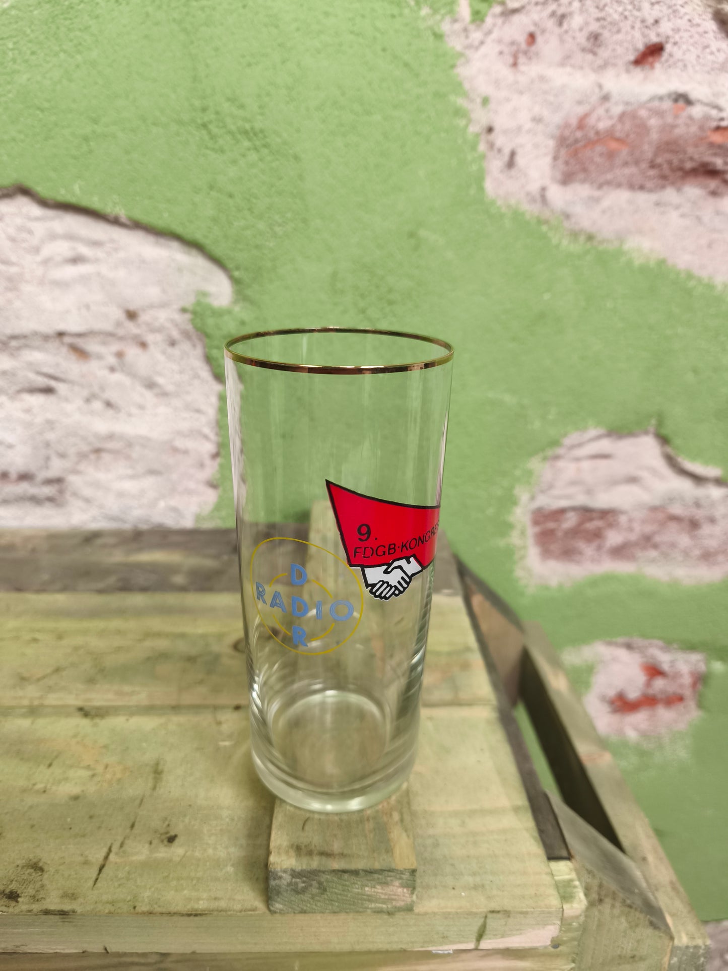 DDR Radio FDGB Congress Glass