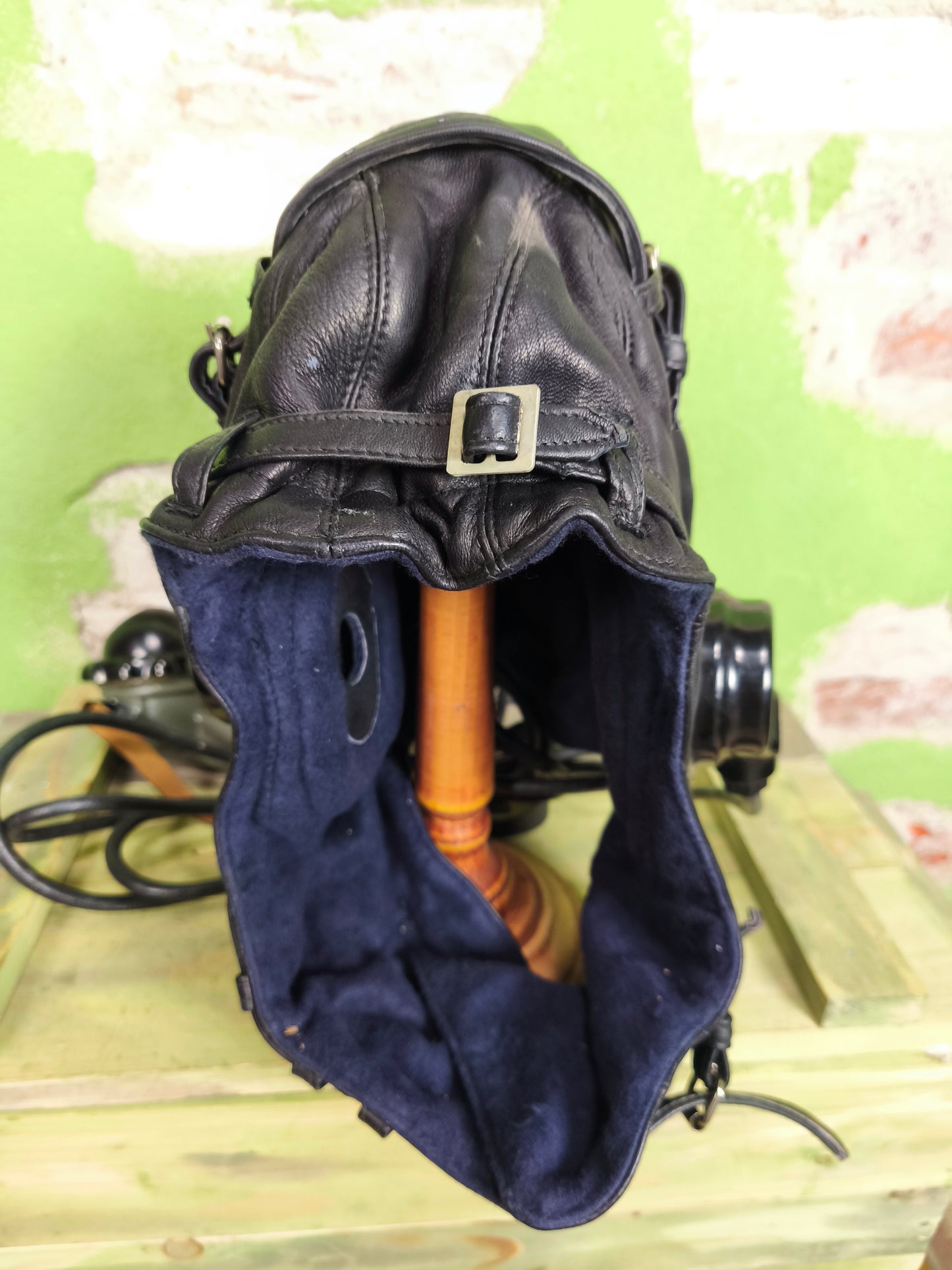 Soviet Navy Leather Helmet + Headset/Comms МН-2