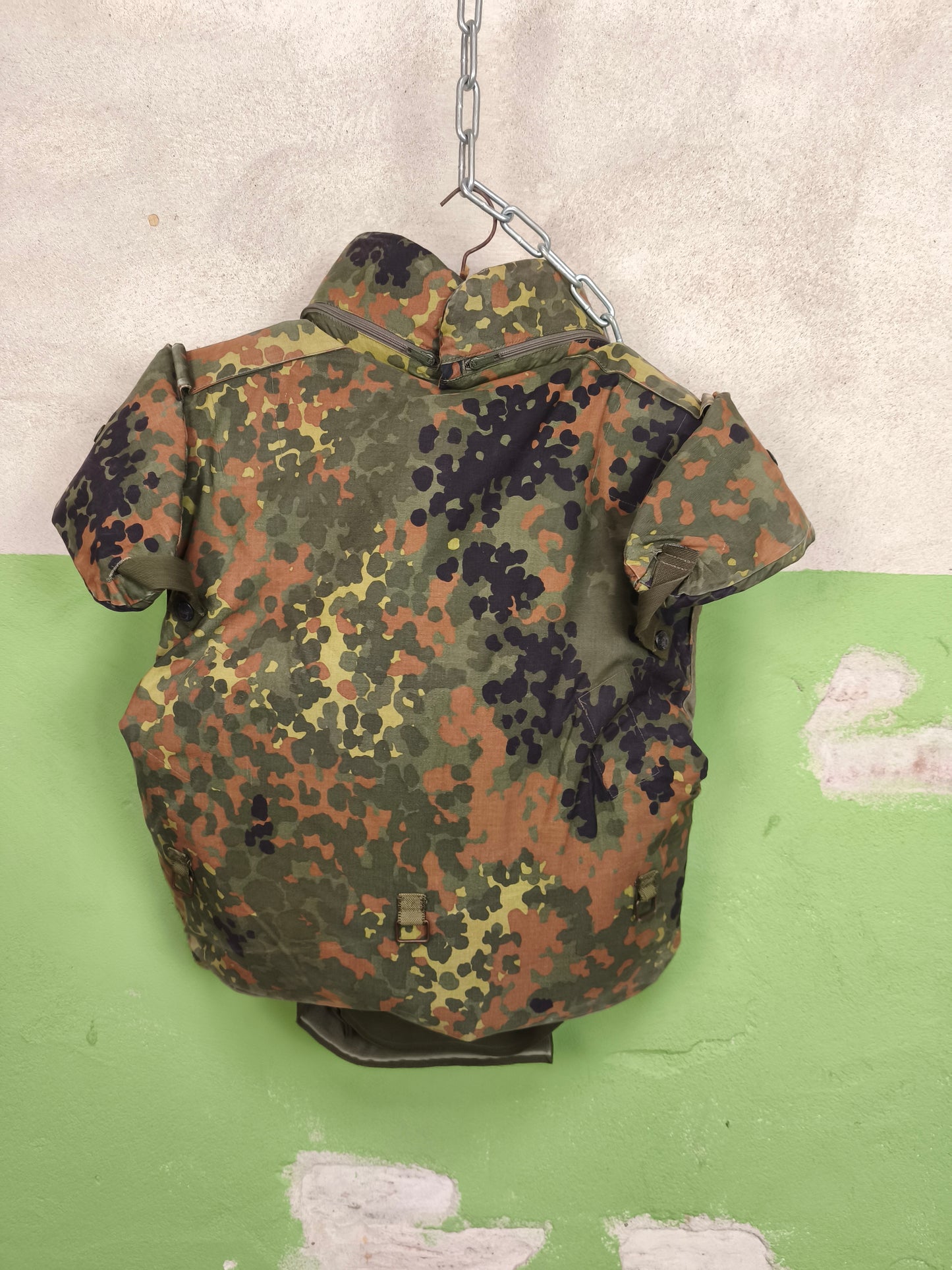 Issued German Flecktarn Flak Vest + Full Kevlar Inserts