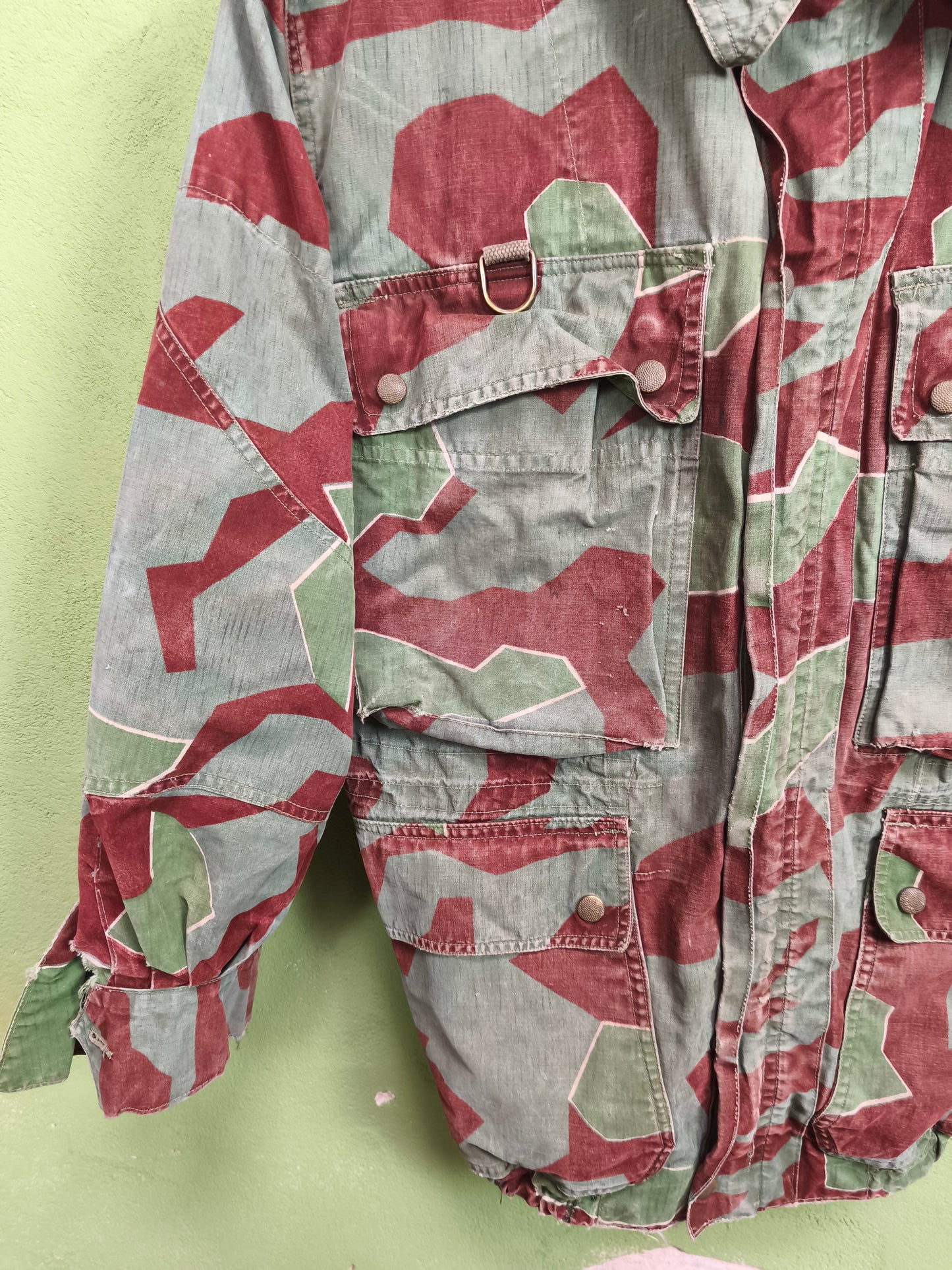 Issued 1956 West German Blue Splittertarn Bundeswehr Army Jacket M-XL Short Regular