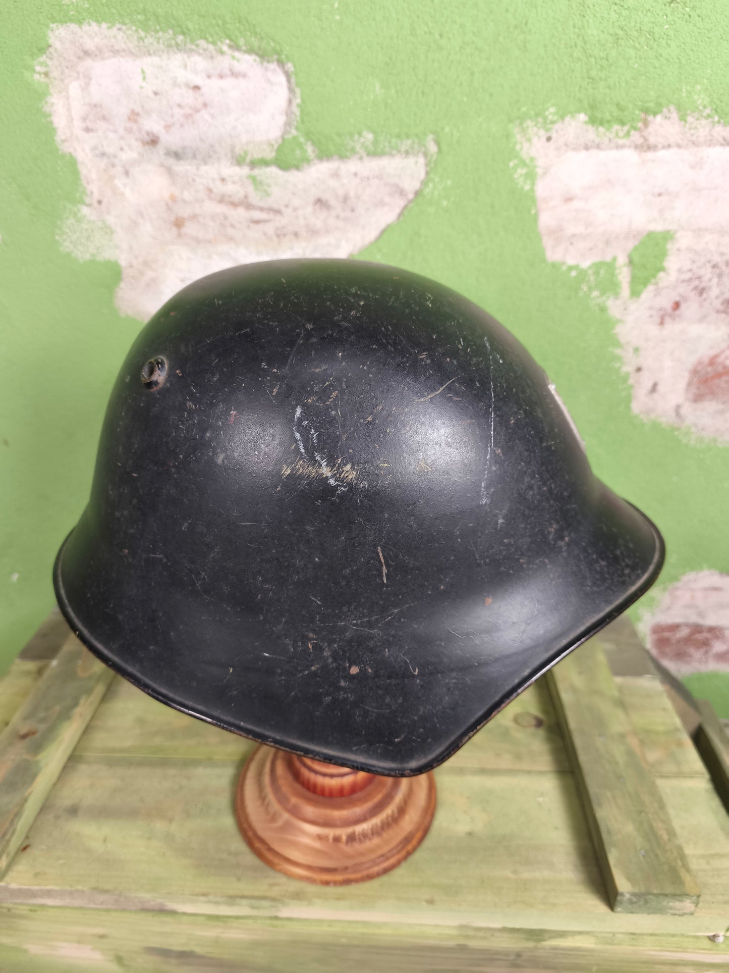 Swiss Steel M18/40 Firefighters Helmet (Schüpfen Region)