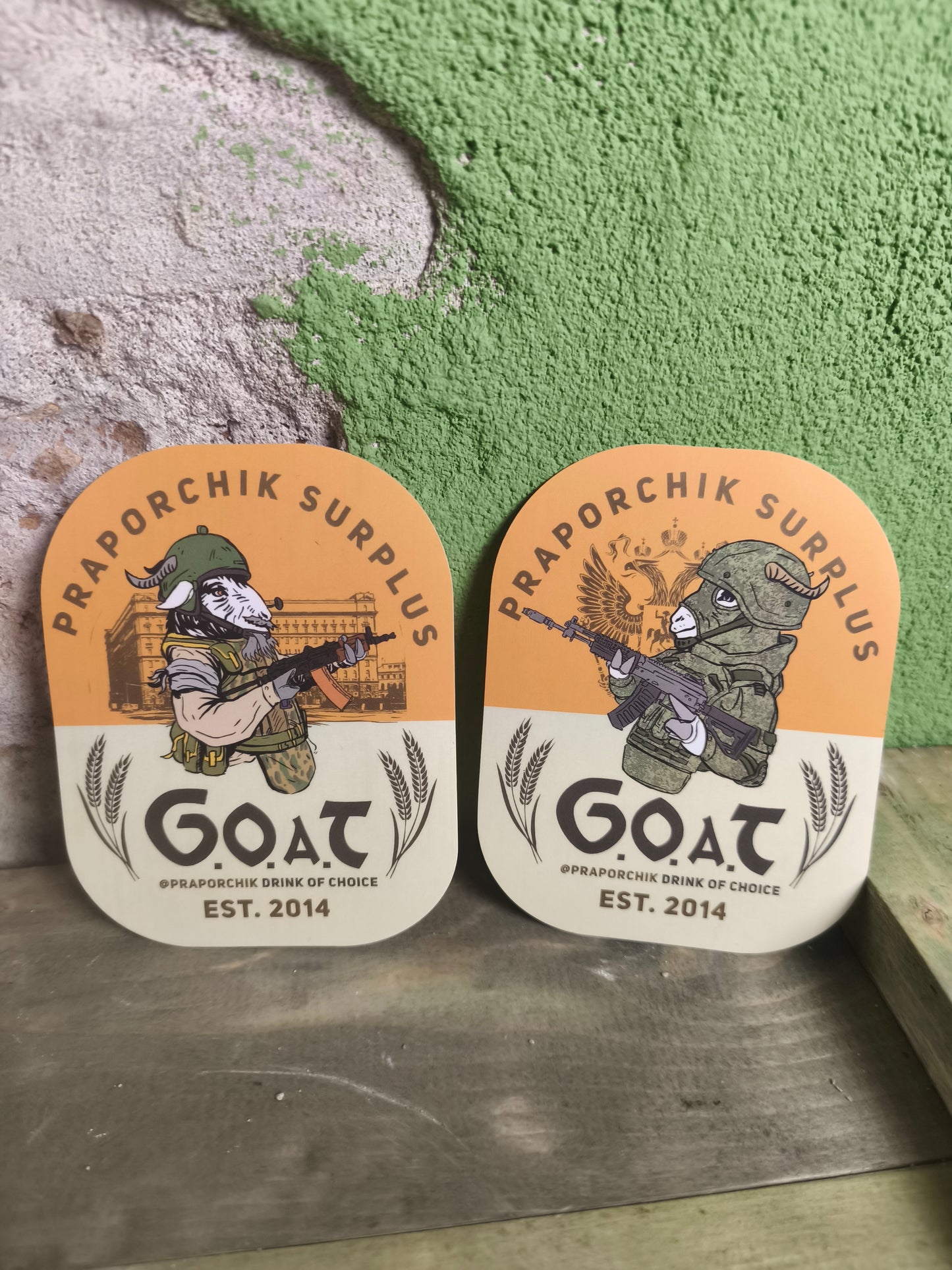 Praporchik GOAT Sticker Set (4 pieces)