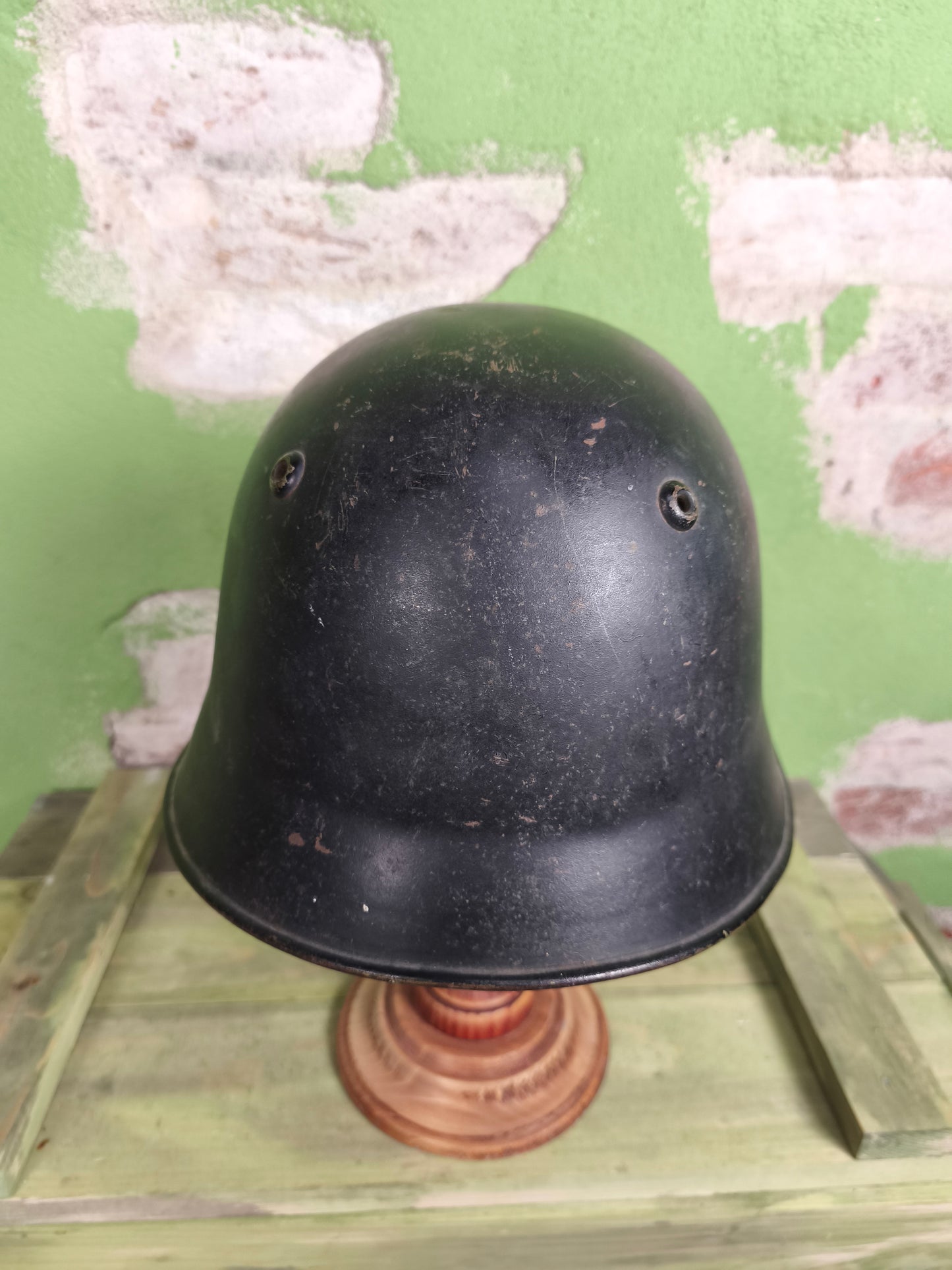 Swiss Steel M18/40 Firefighters Helmet (Schüpfen Region)