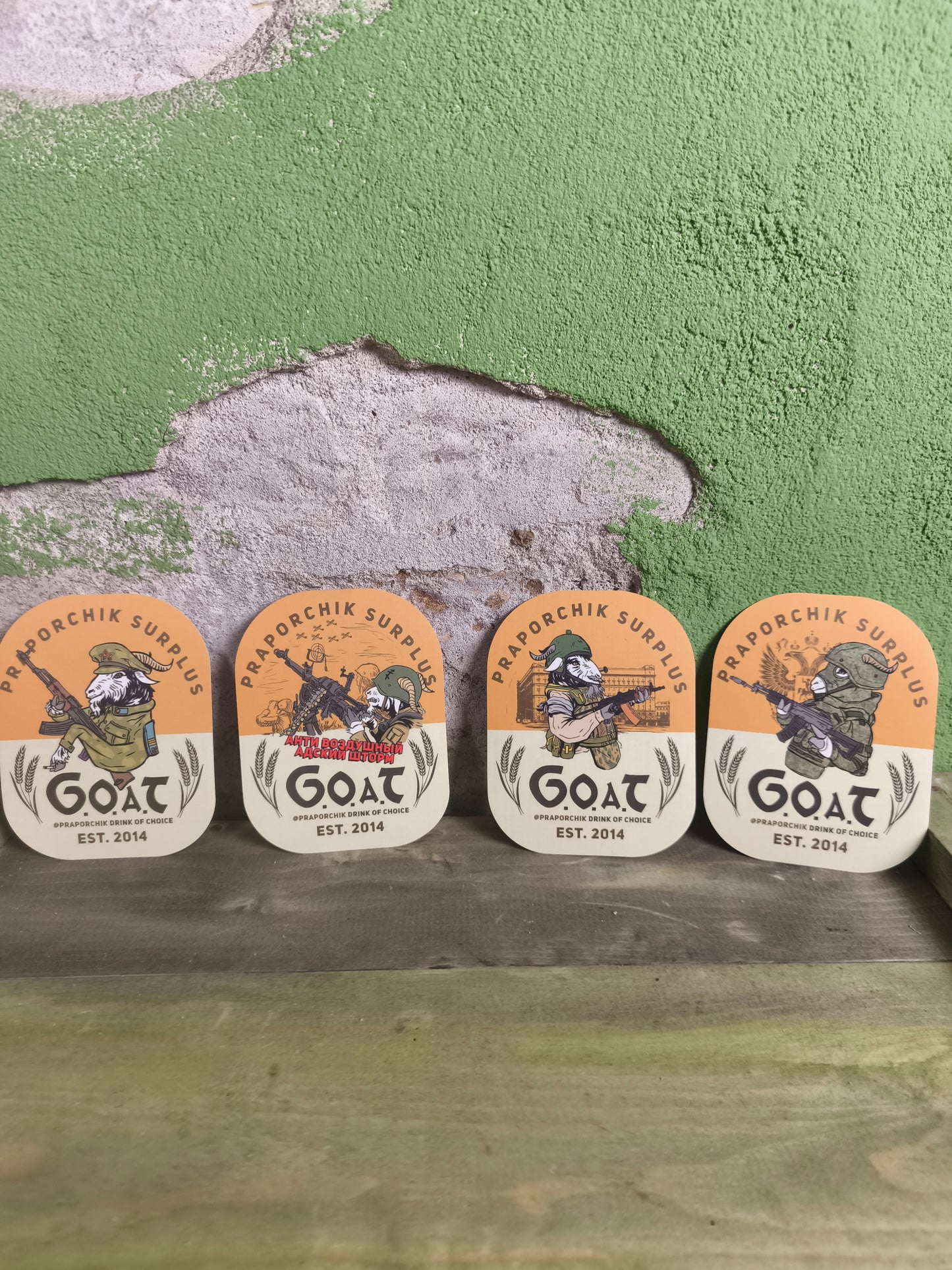Praporchik GOAT Sticker Set (4 pieces)