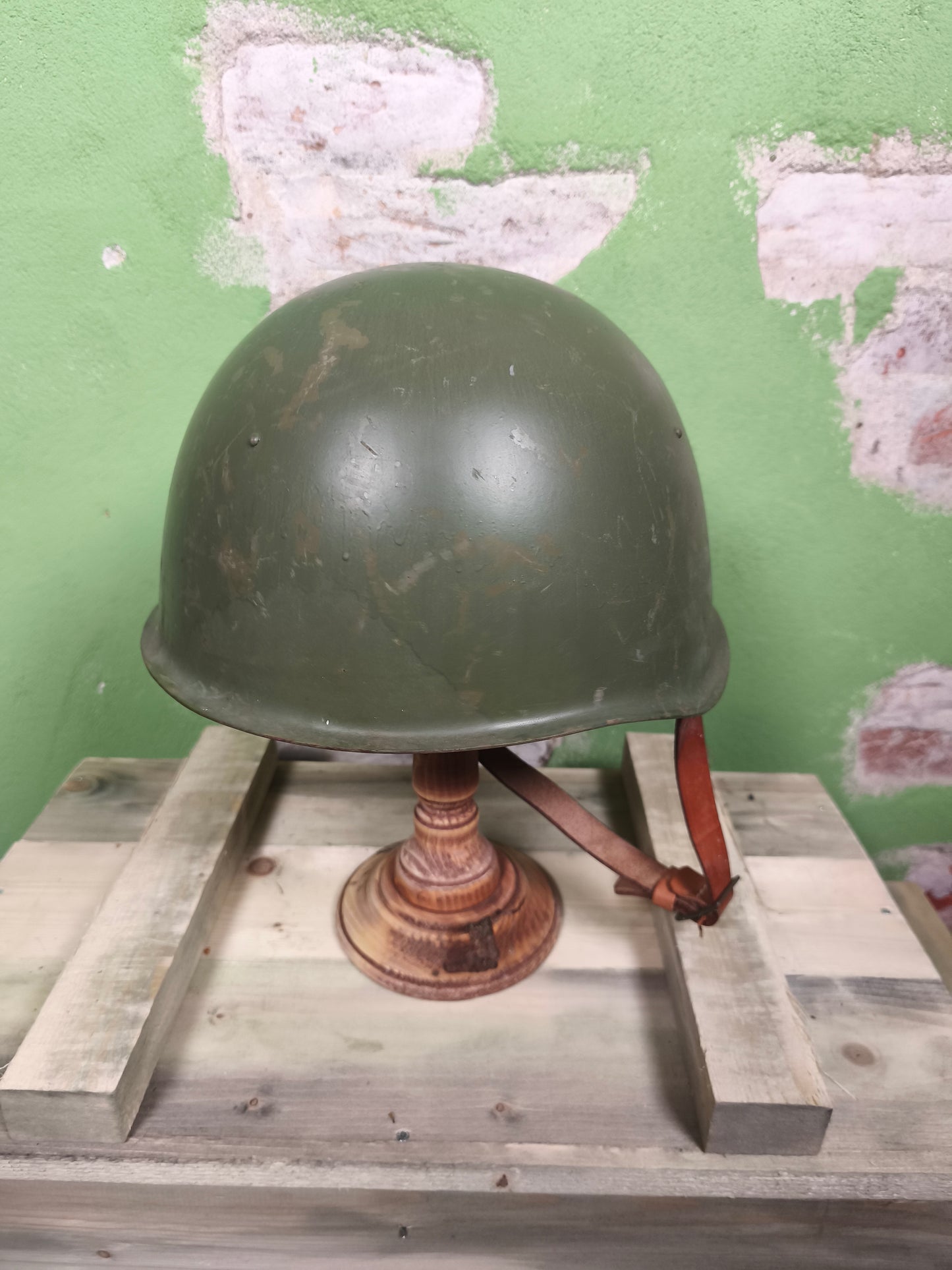 Issued Czechoslovakian VZ-53 / M53 Helmet Warsaw Pact
