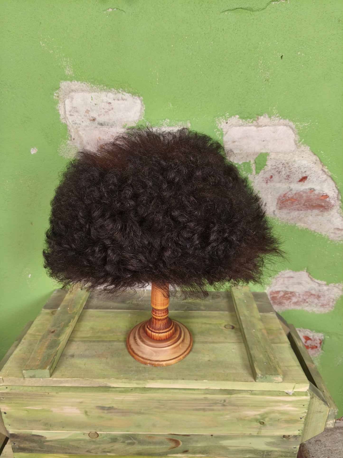 Dagestan Papakha Sheepskin Fur Hat- Brown/Black