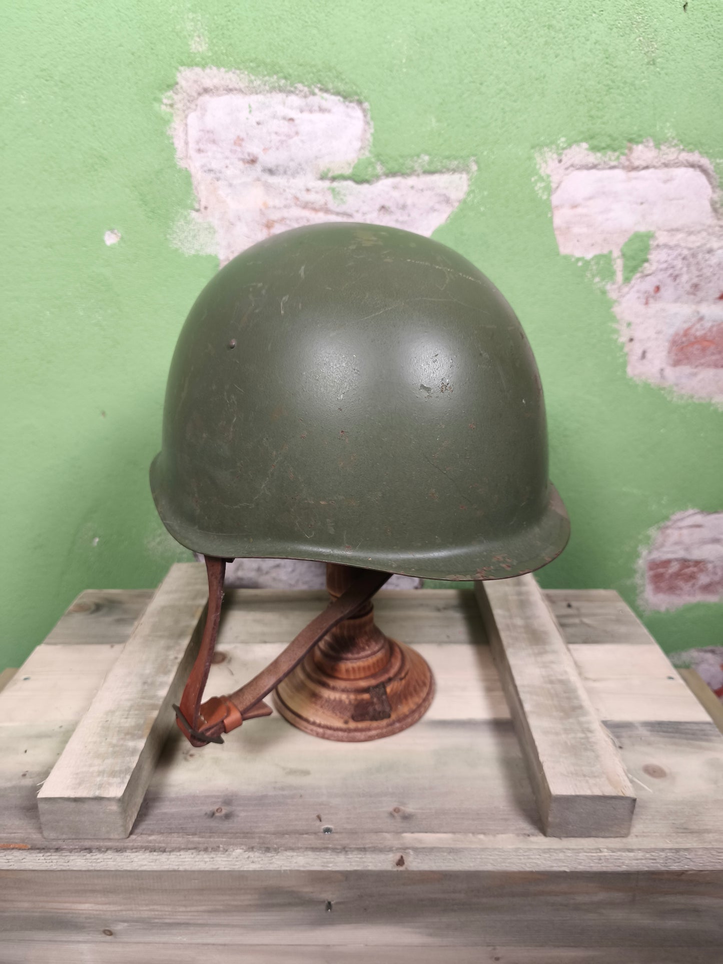 Issued Czechoslovakian VZ-53 / M53 Helmet Warsaw Pact