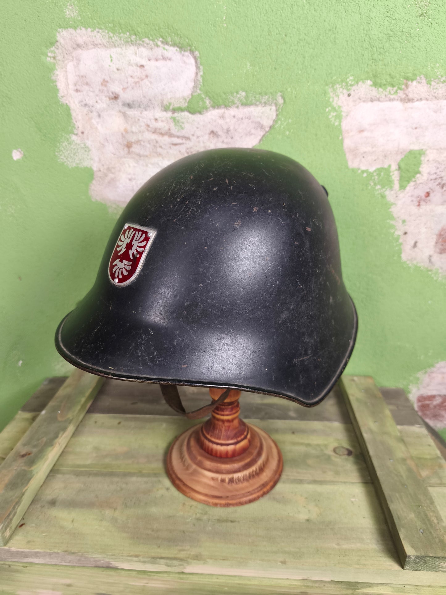 Swiss Steel M18/40 Firefighters Helmet (Schüpfen Region)
