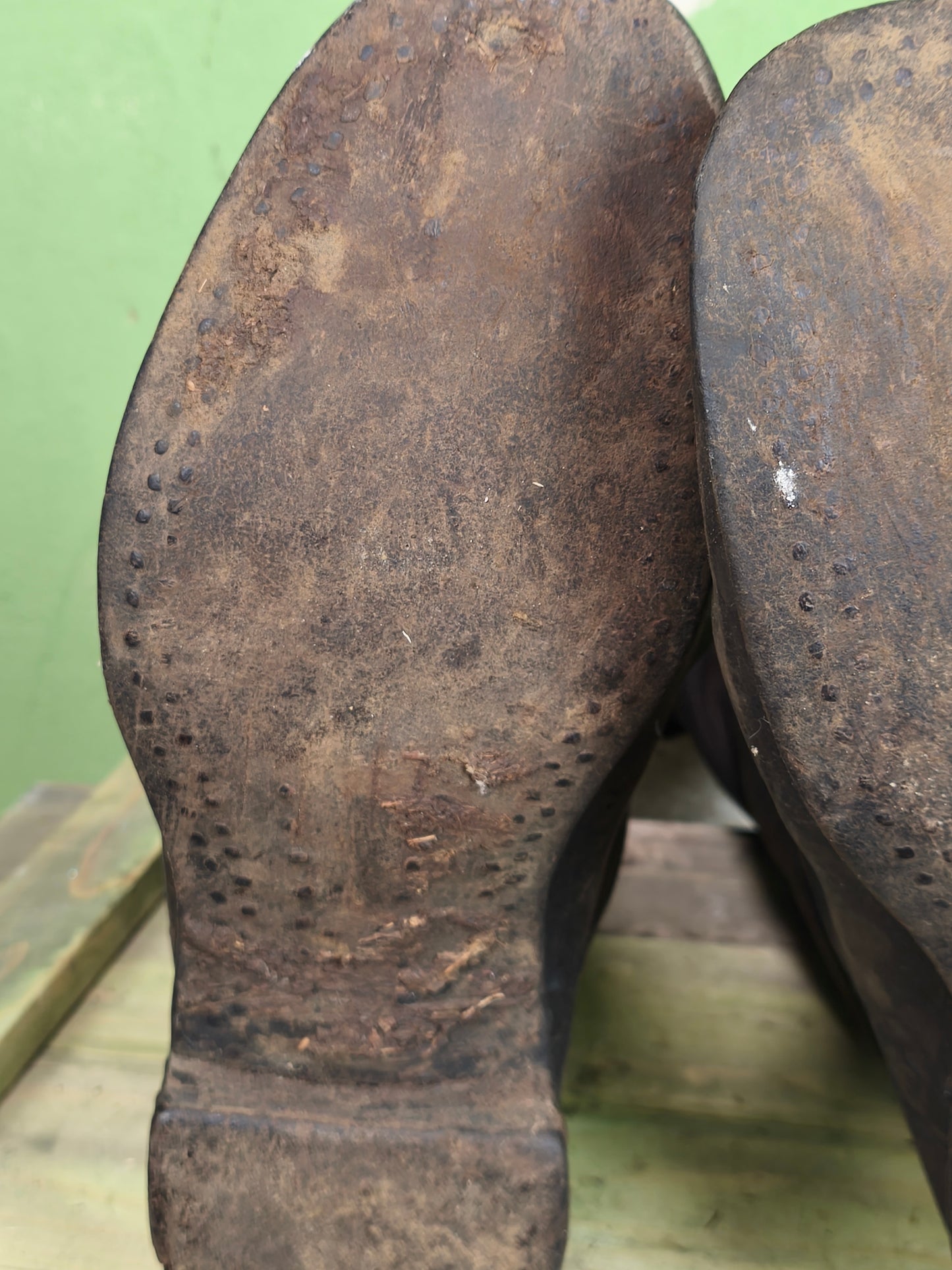 Early Soviet High Leather Boots