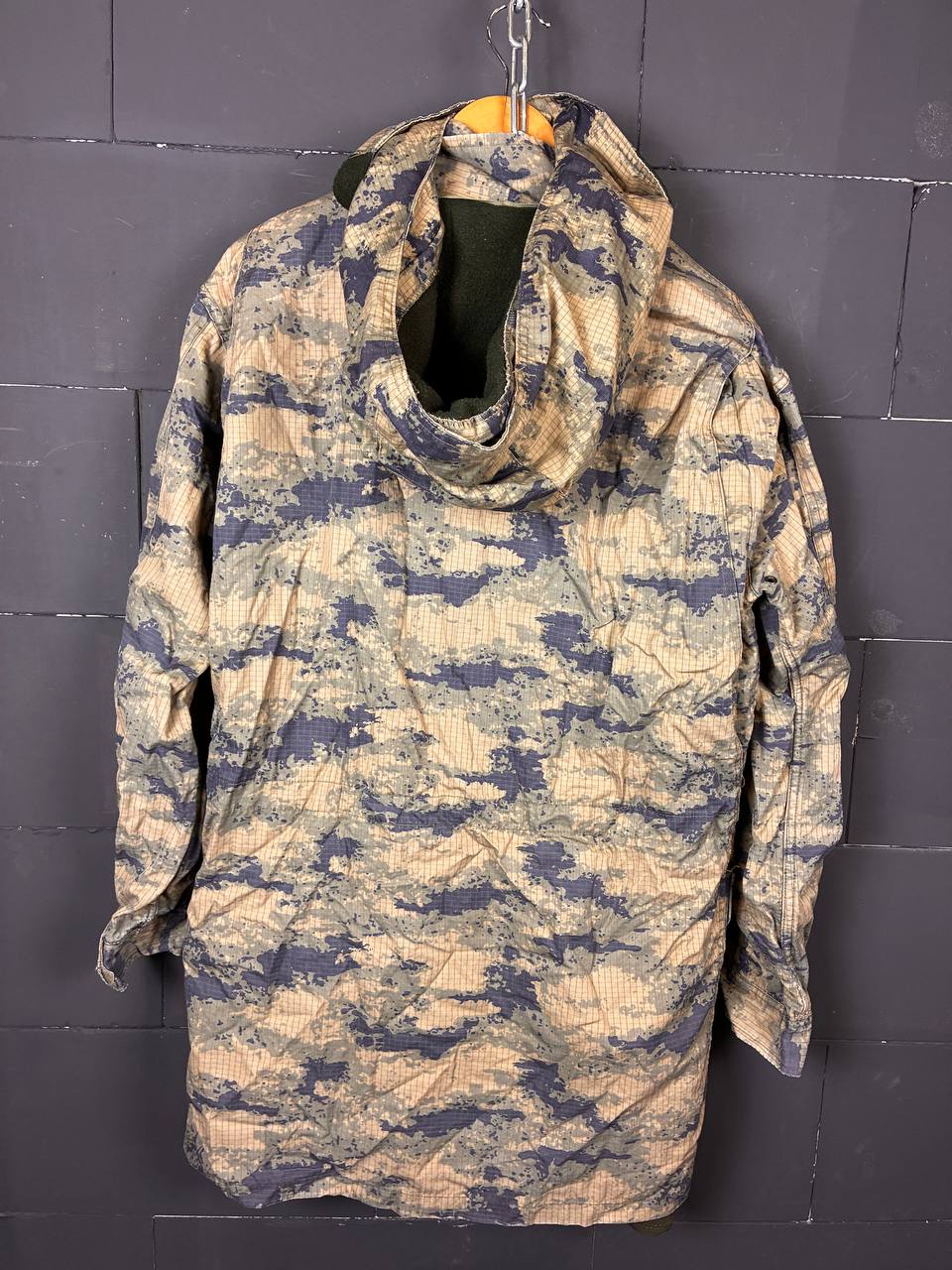 Issued Turkish Air Force T.H.K. Blue Camo Field Parka