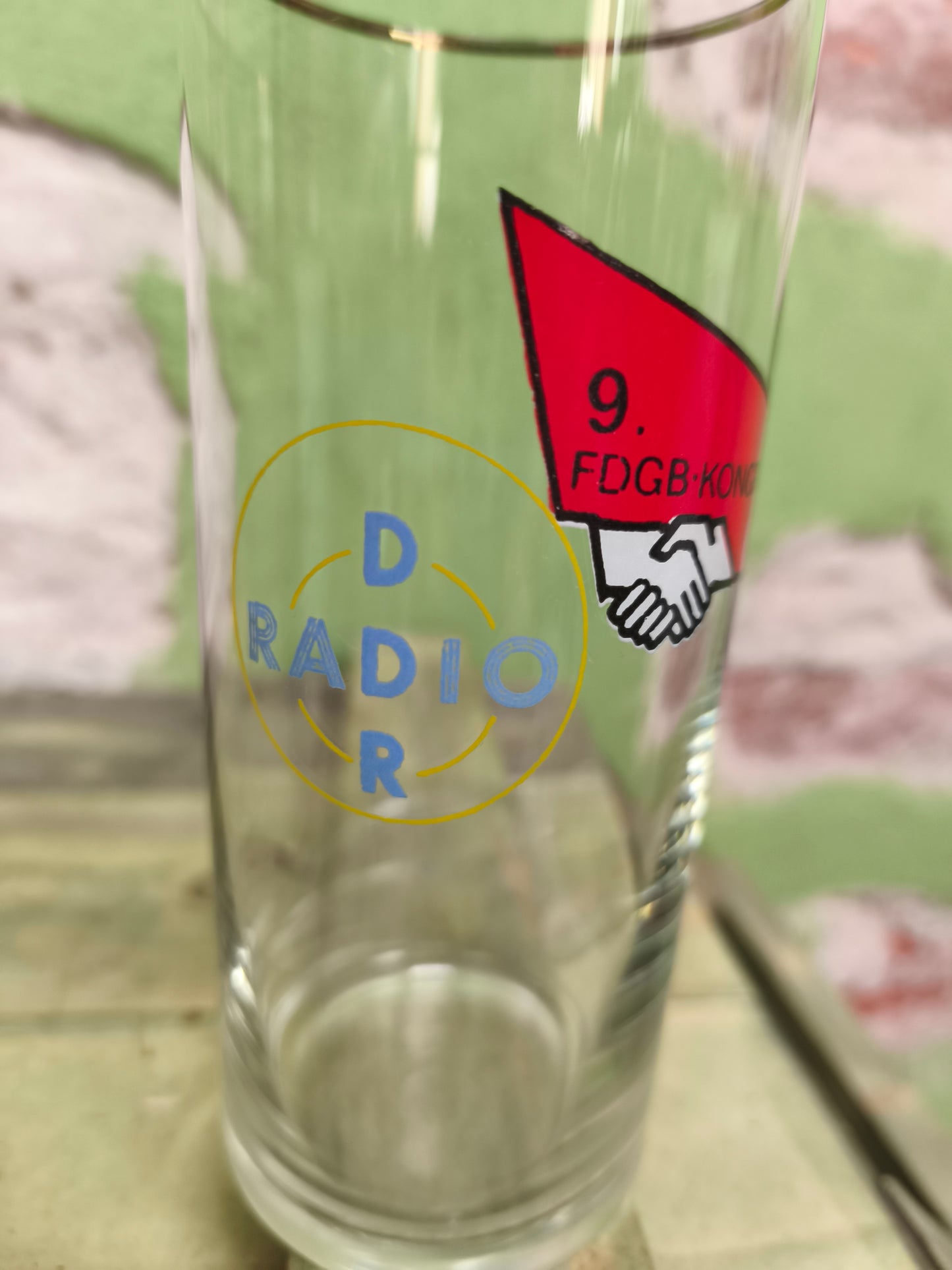 DDR Radio FDGB Congress Glass