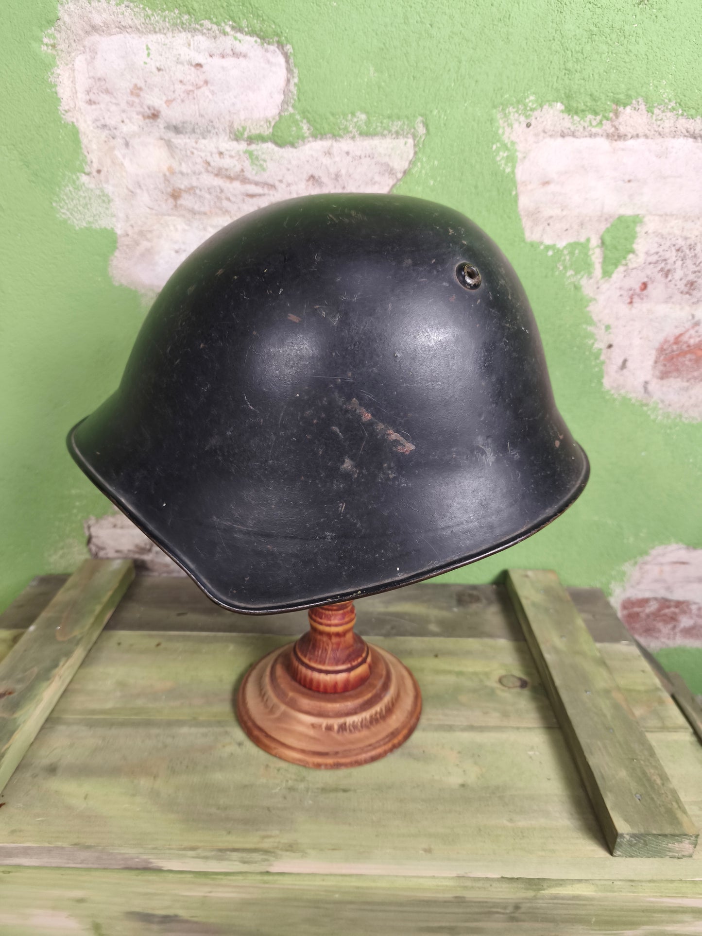 Swiss Steel M18/40 Firefighters Helmet (Schüpfen Region)