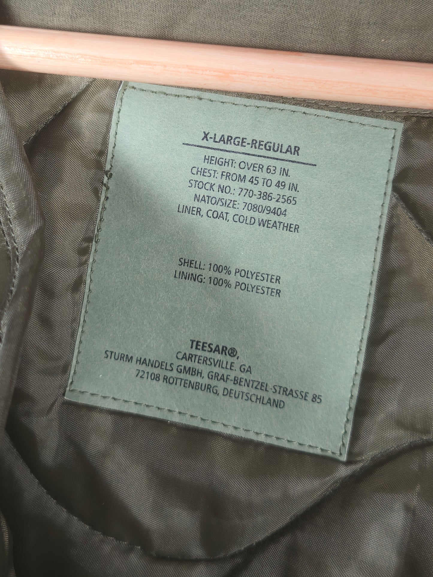 German A-Tac Winterjacket XL-Regular