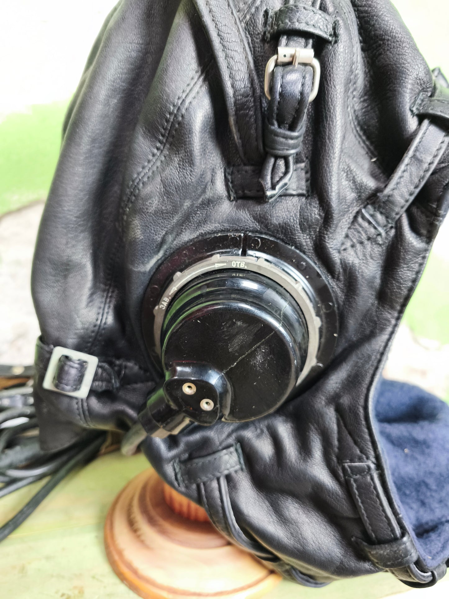 Soviet Navy Leather Helmet + Headset/Comms МН-2