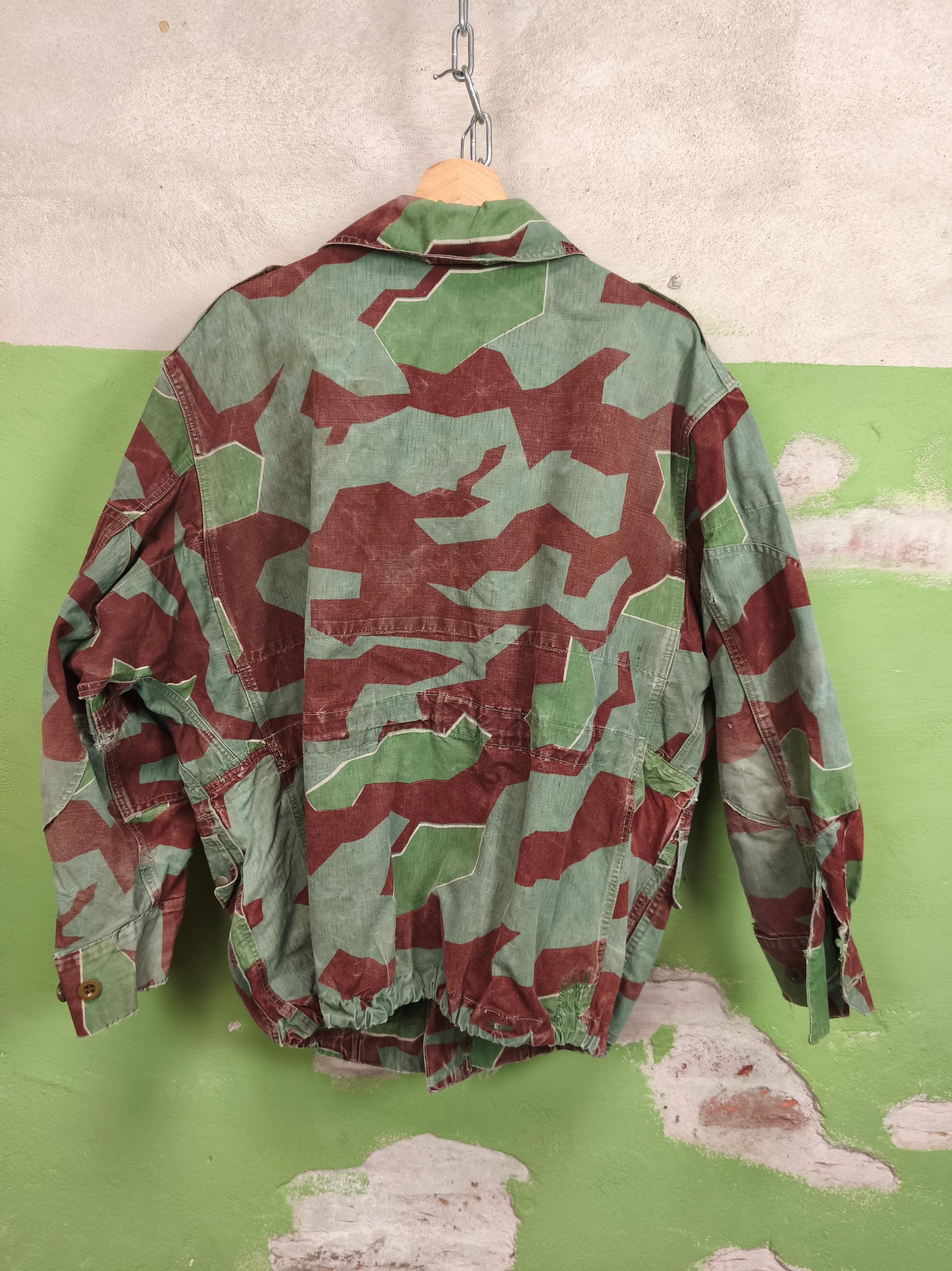 Issued 1956 West German Blue Splittertarn Bundeswehr Army Jacket M-XL Short Regular
