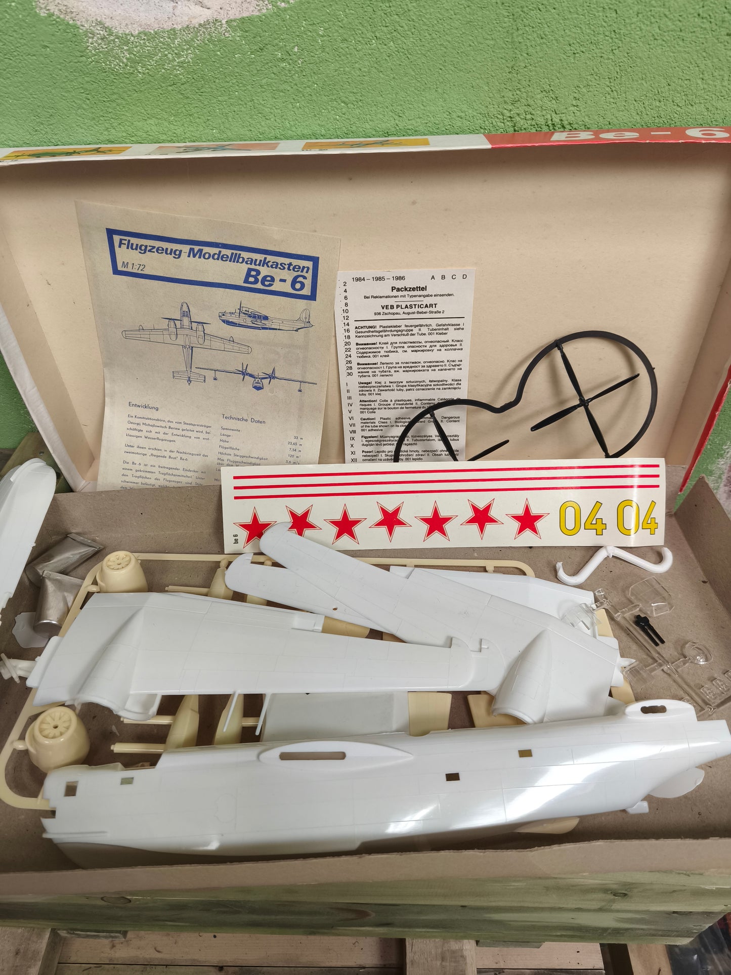DDR Model kit Beriev Be-6 Soviet Water Plane