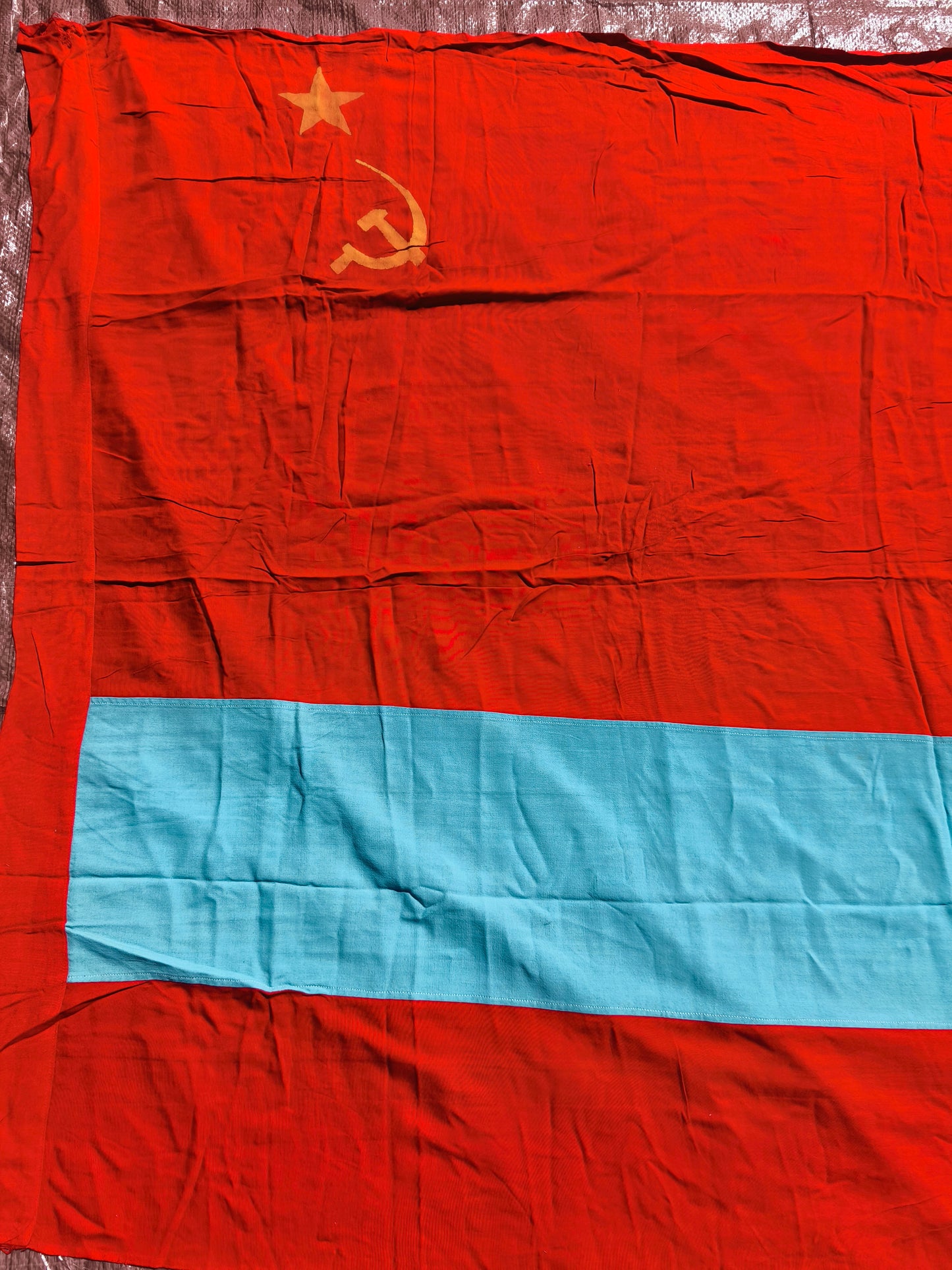 Kazakhstan KSSR Banner Flag 300x130cm / 118''x51''