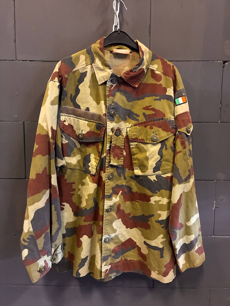 Issued Irish Defence Forces DPM Field Shirt / Combat Jacket (S)