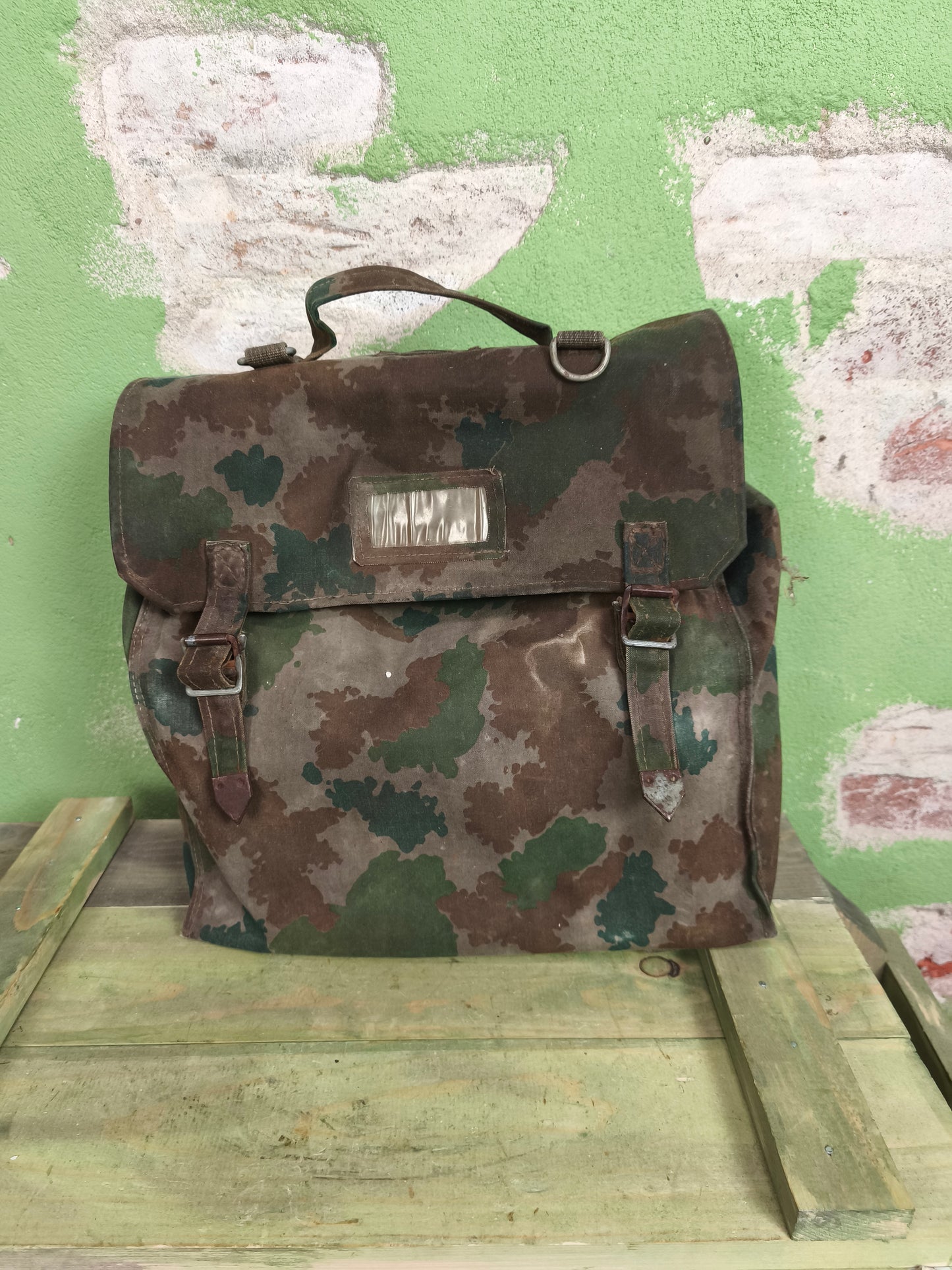 Issued DDR M58 Blumentarn Sturmgepack Field Backpack + Carry Strap