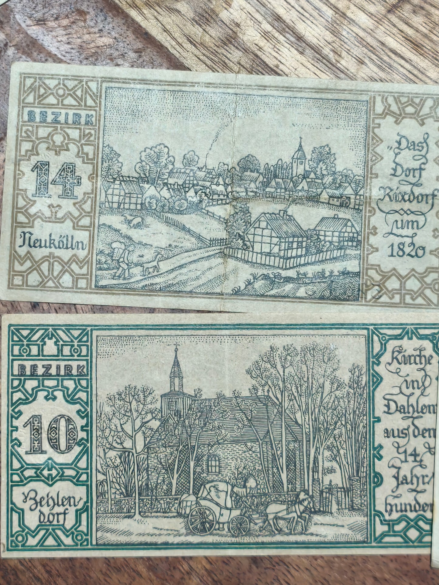 1921 German Weimar Republic Berlin Emergency Currency 50 German Pfennigs