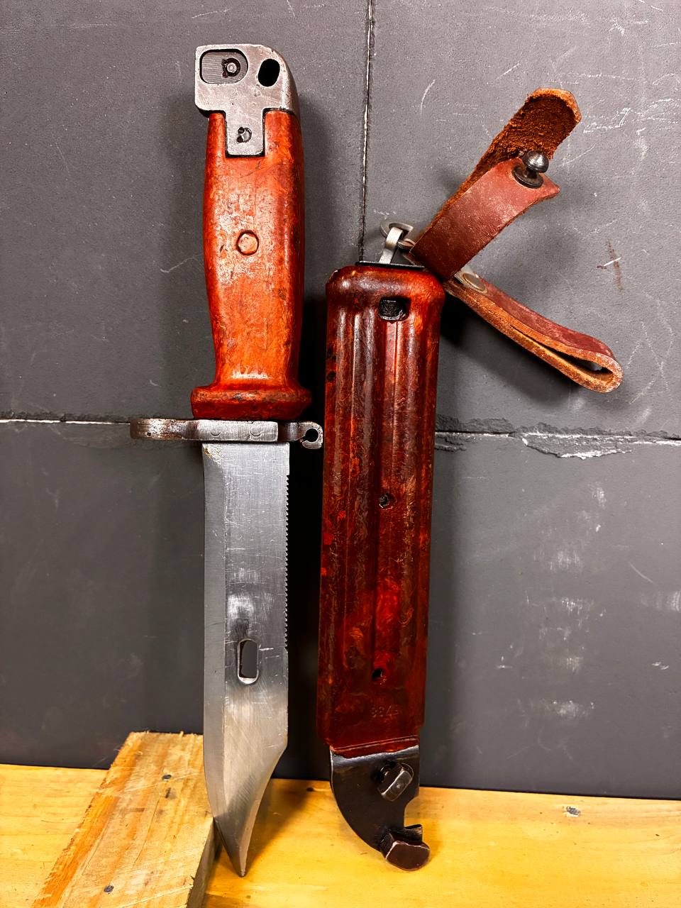 Issued Izhevsk Soviet 6X4 AKM Type II Bayonet