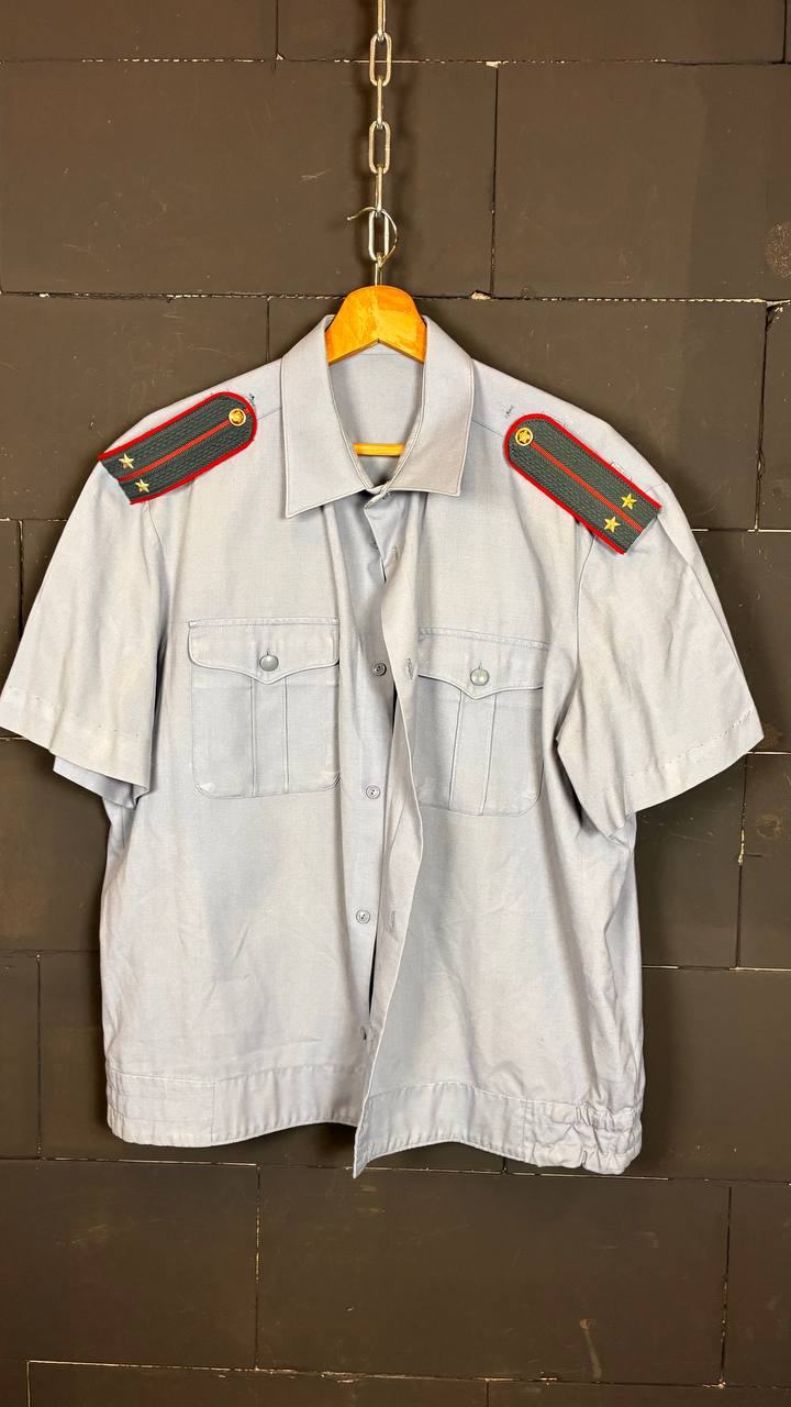 Russian Luitenant MVD Ministry of Internal Affairs Short Sleeve Summer Shirt 50/52-3/4