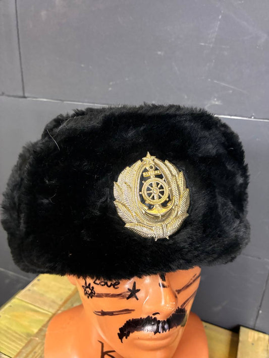 Issued Soviet Civilian Maritime Fleet Mid Level Commander Ushanka [61]
