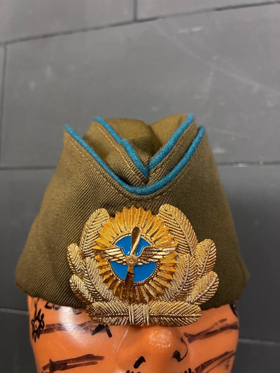 1990 Soviet VVS Air Force Officer Pilotka Cap Пилотка ВВС [55]