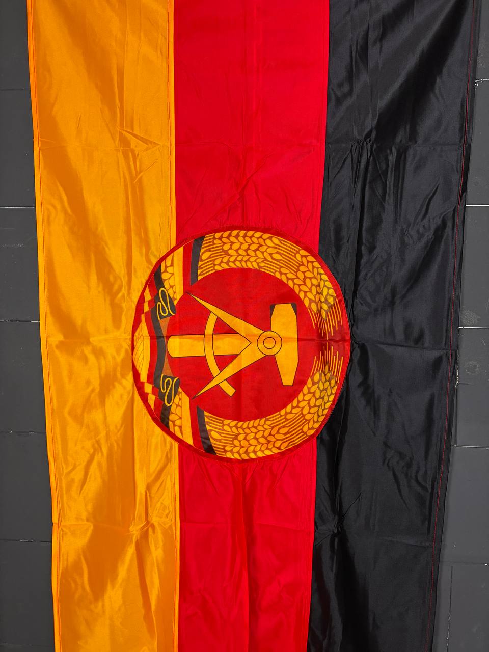 Original East German National Flag / DDR Fensterfahne