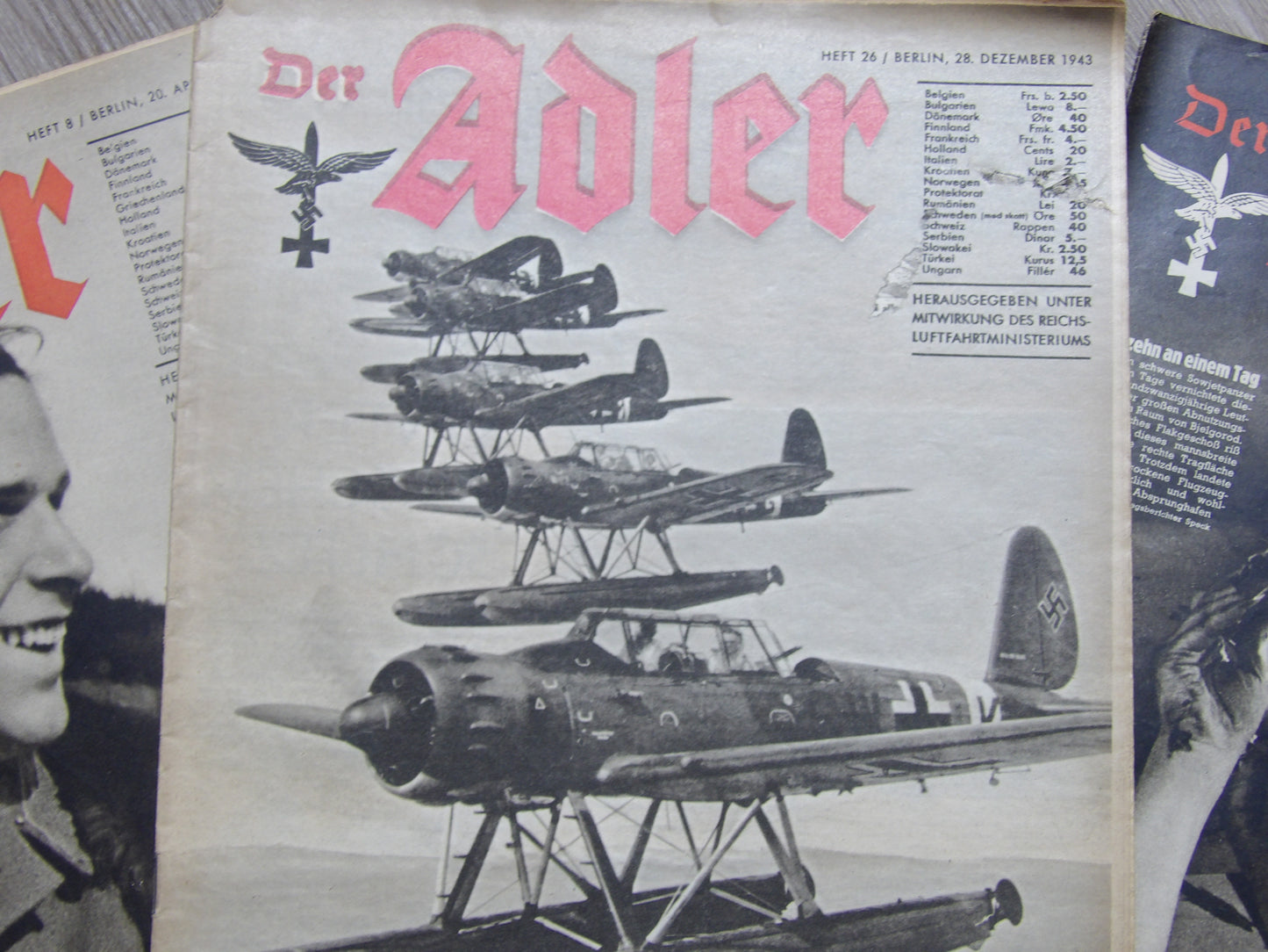 Der Adler 1939-'44 Third Reich German Luftwaffe Magazine