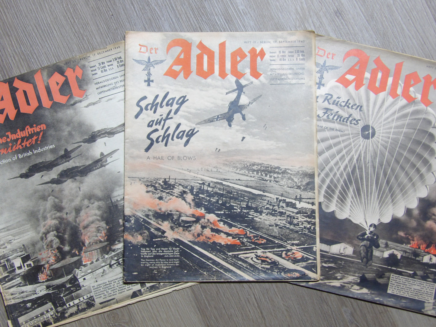 Der Adler 1939-'44 Third Reich German Luftwaffe Magazine