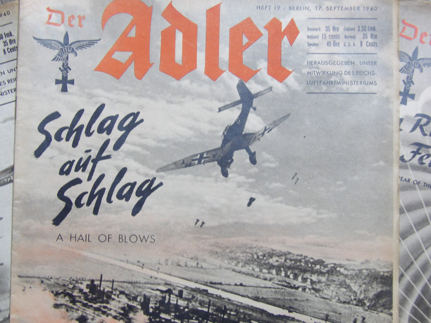 Der Adler 1939-'44 Third Reich German Luftwaffe Magazine