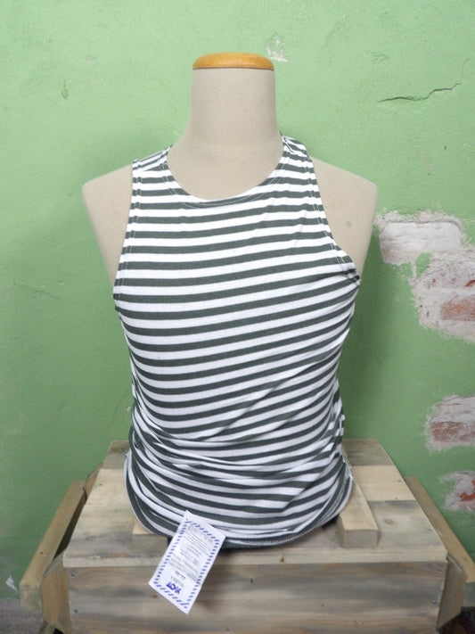 Green Russian Telnyashka – Border Guard / FSB Style Striped Military Shirt (GOST / OTK