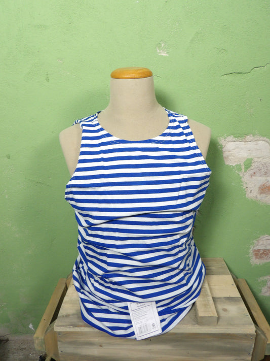 Russian Navy Telnyashka – Dark Blue Striped Military Shirt (OTK / GOST)