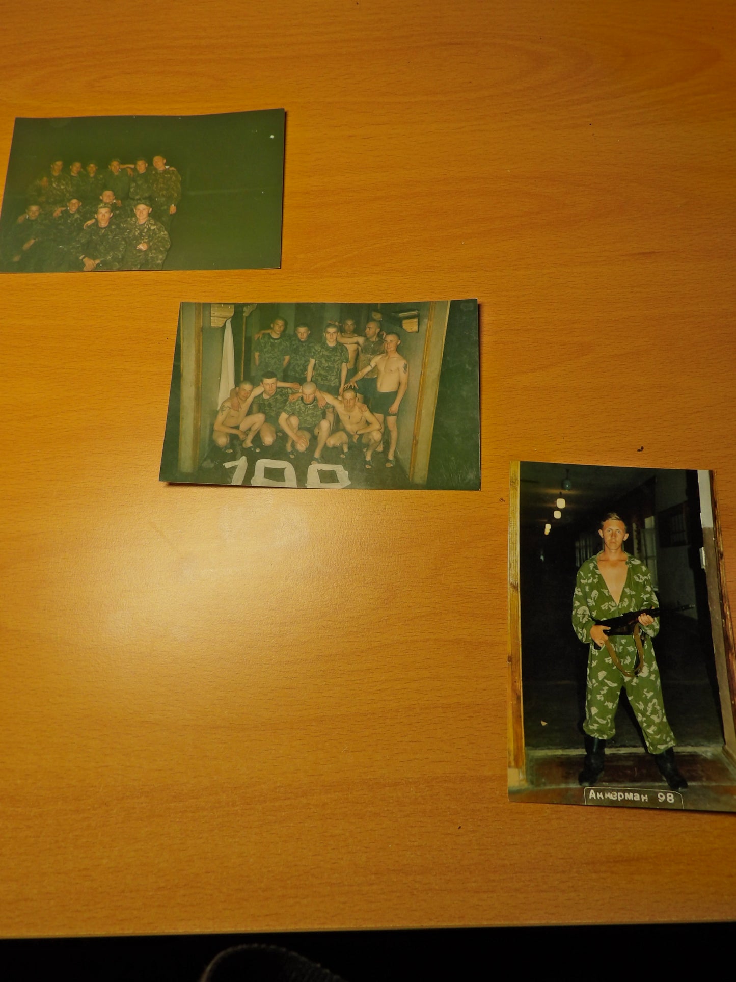 Random Post-Soviet Ukrainian Army Photo Set Barracks Life 1998 (3 Photos)
