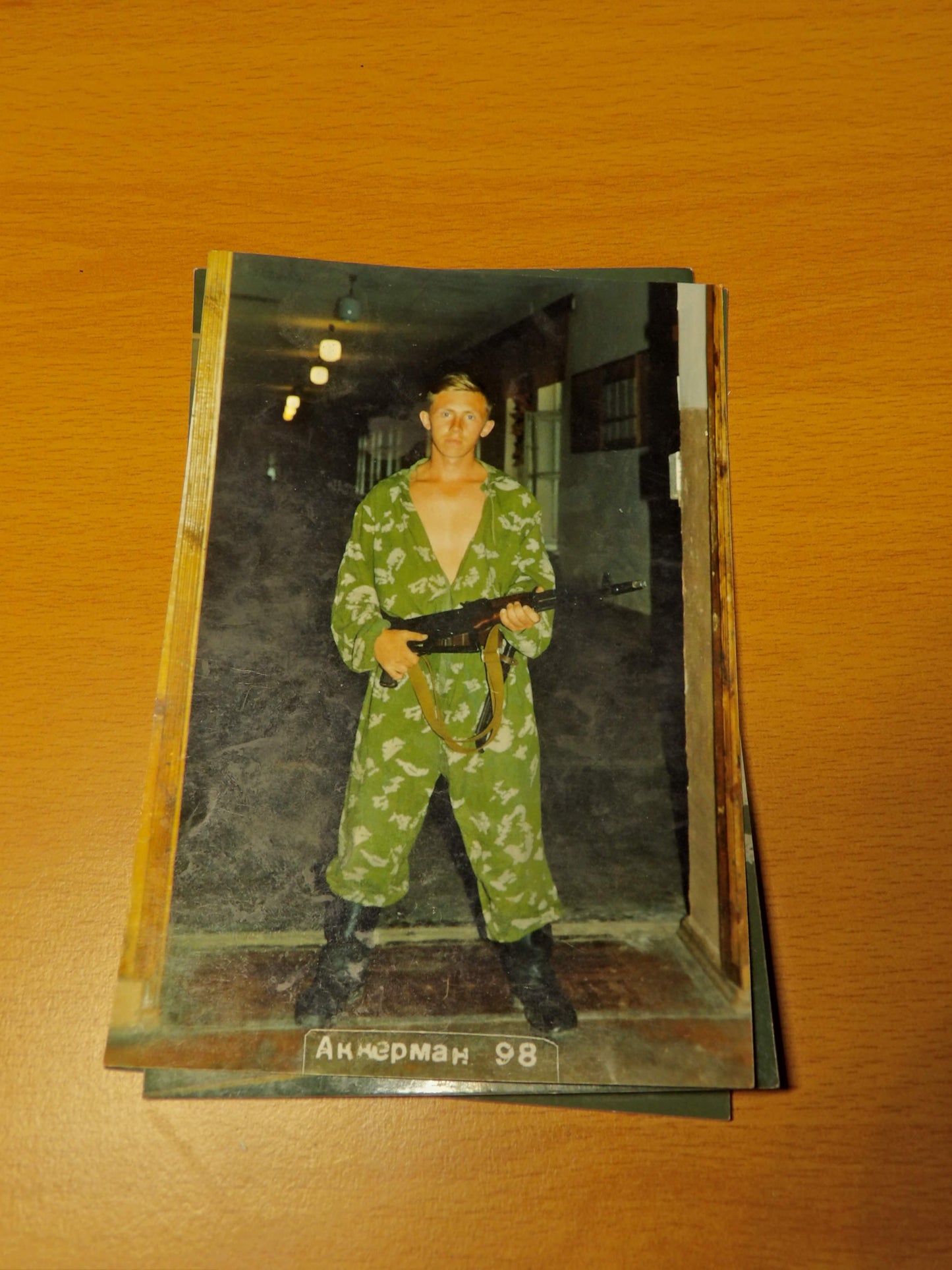 Random Post-Soviet Ukrainian Army Photo Set Barracks Life 1998 (3 Photos)