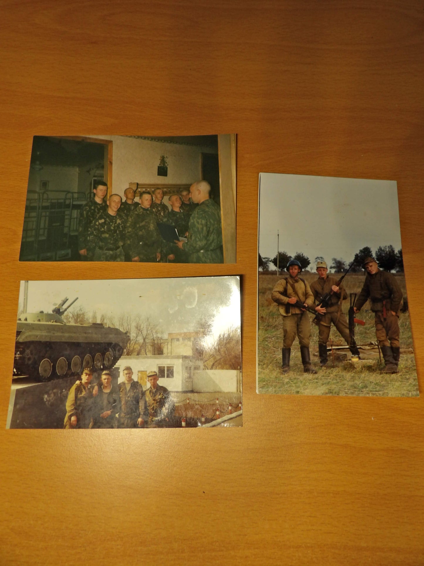 Random Post-Soviet Ukrainian Army Photo Set Barracks Life 1998 (3 Photos)