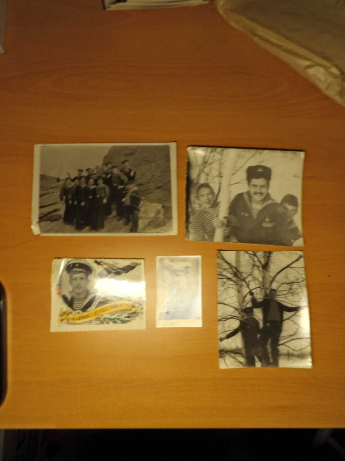 Original Random Soviet Navy Sailor Photo Bundle (Baltic Fleet Era) 5 Photos