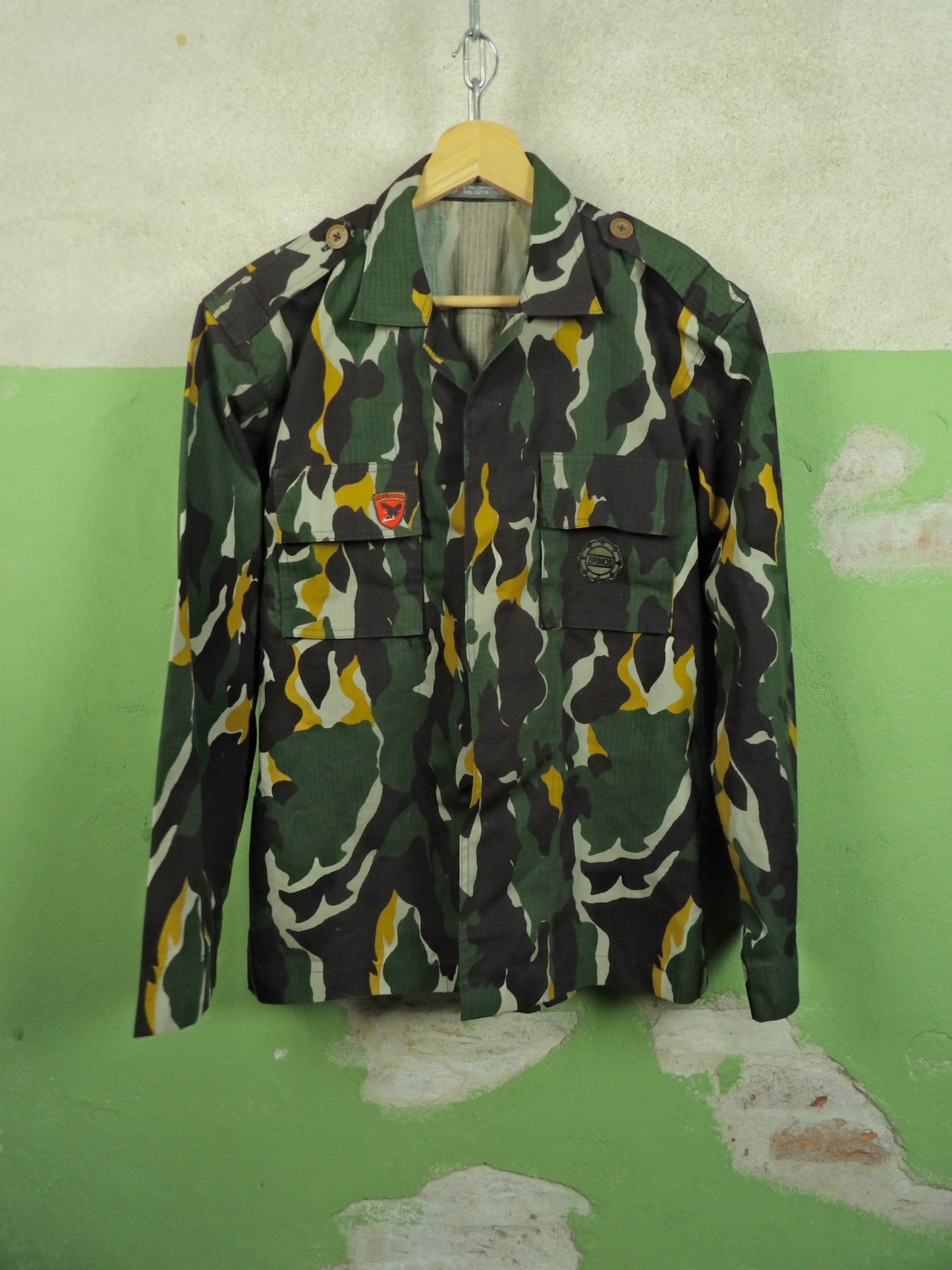 Issued Indonesian Loreng DPM Jungle Shirt / BRIMOB Special Police (S-M)