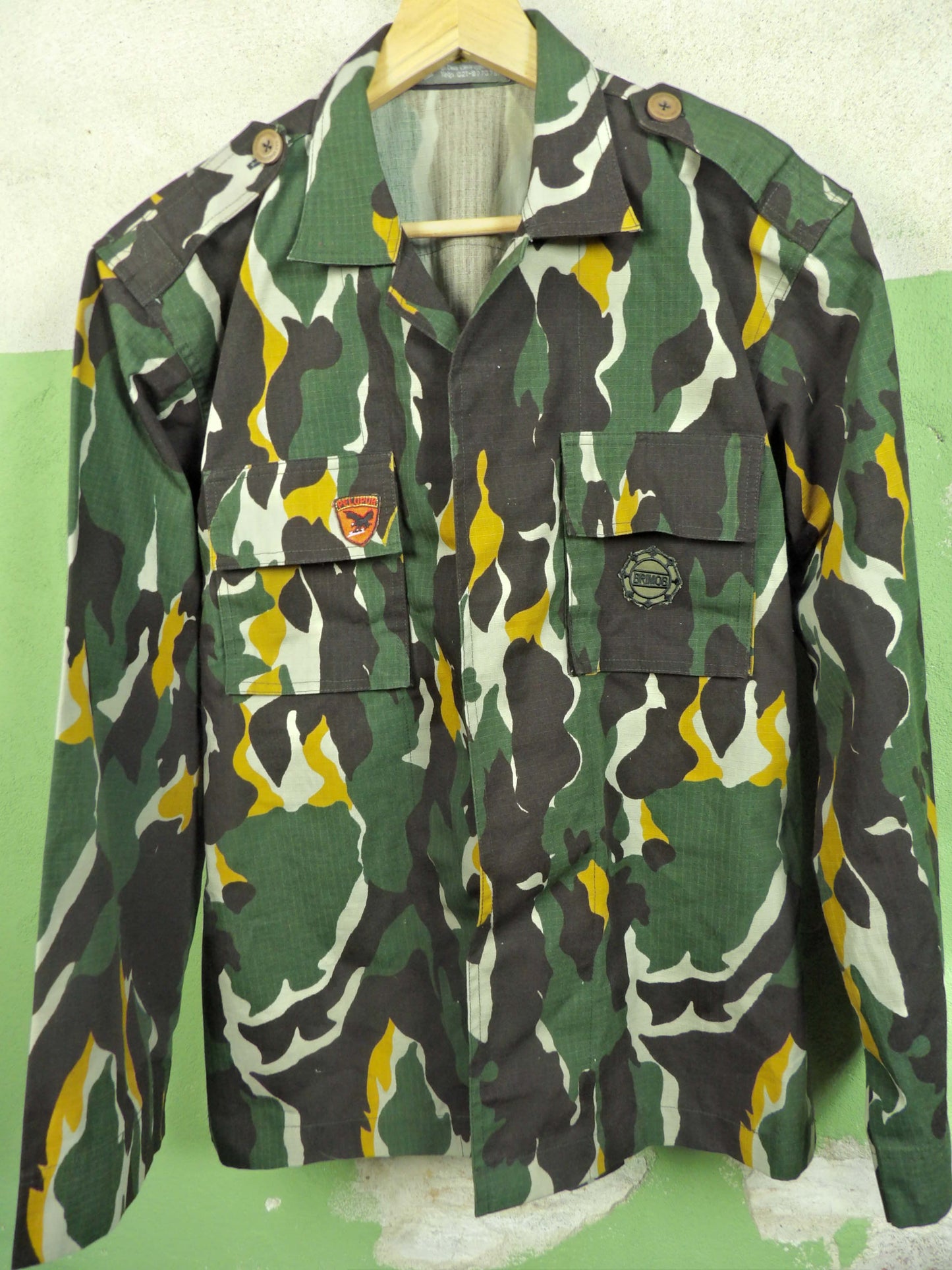 Issued Indonesian Loreng DPM Jungle Shirt / BRIMOB Special Police (S-M)