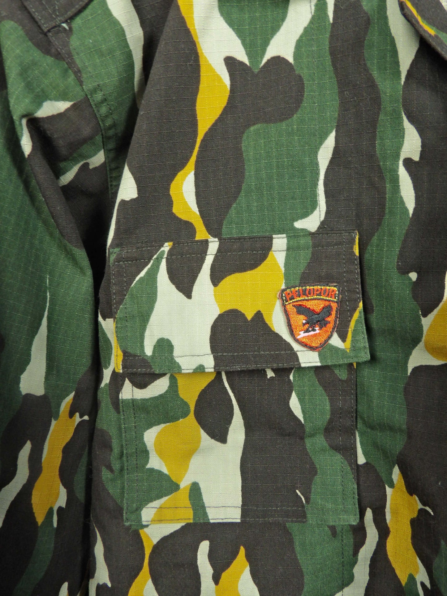 Issued Indonesian Loreng DPM Jungle Shirt / BRIMOB Special Police (S-M)