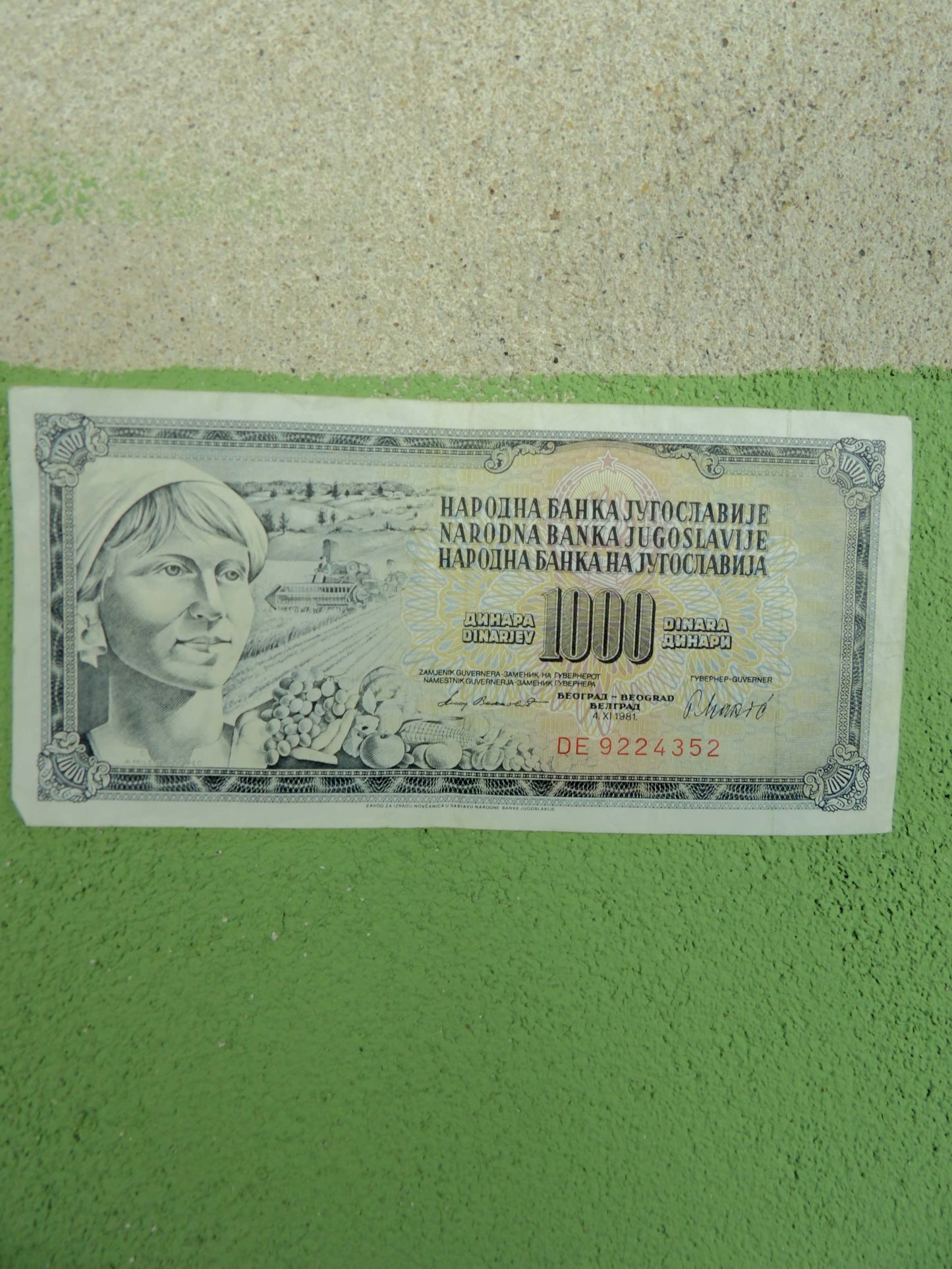 Yugoslavian Dinara Banknotes