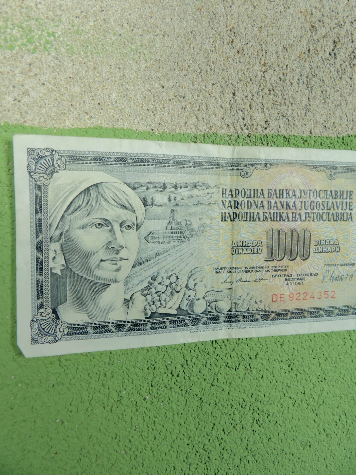 Yugoslavian Dinara Banknotes